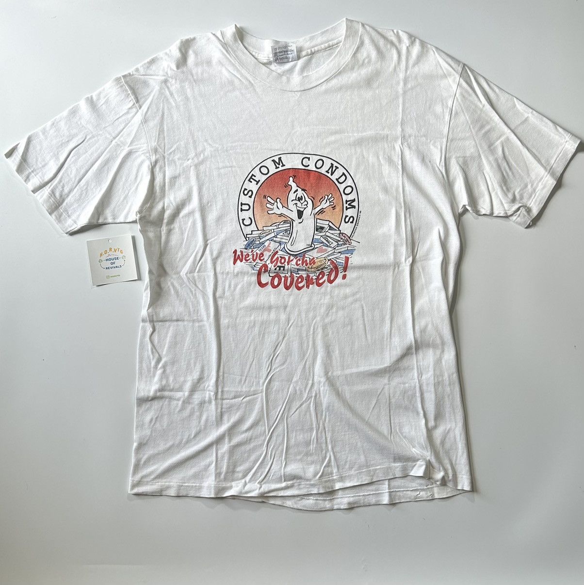 Vintage Vintage 1988 Custom Condoms Humor single stitch t-shirt | Grailed