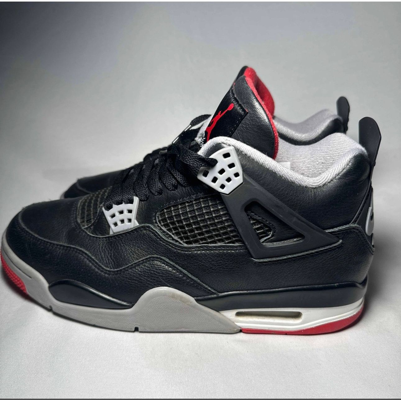 Jordan Brand × Nike Size 9.5 Nike Air Jordan 4 Retro Bred Reimagined Men's Shoes Size US 9.5 / EU 42-43 - 8 Thumbnail