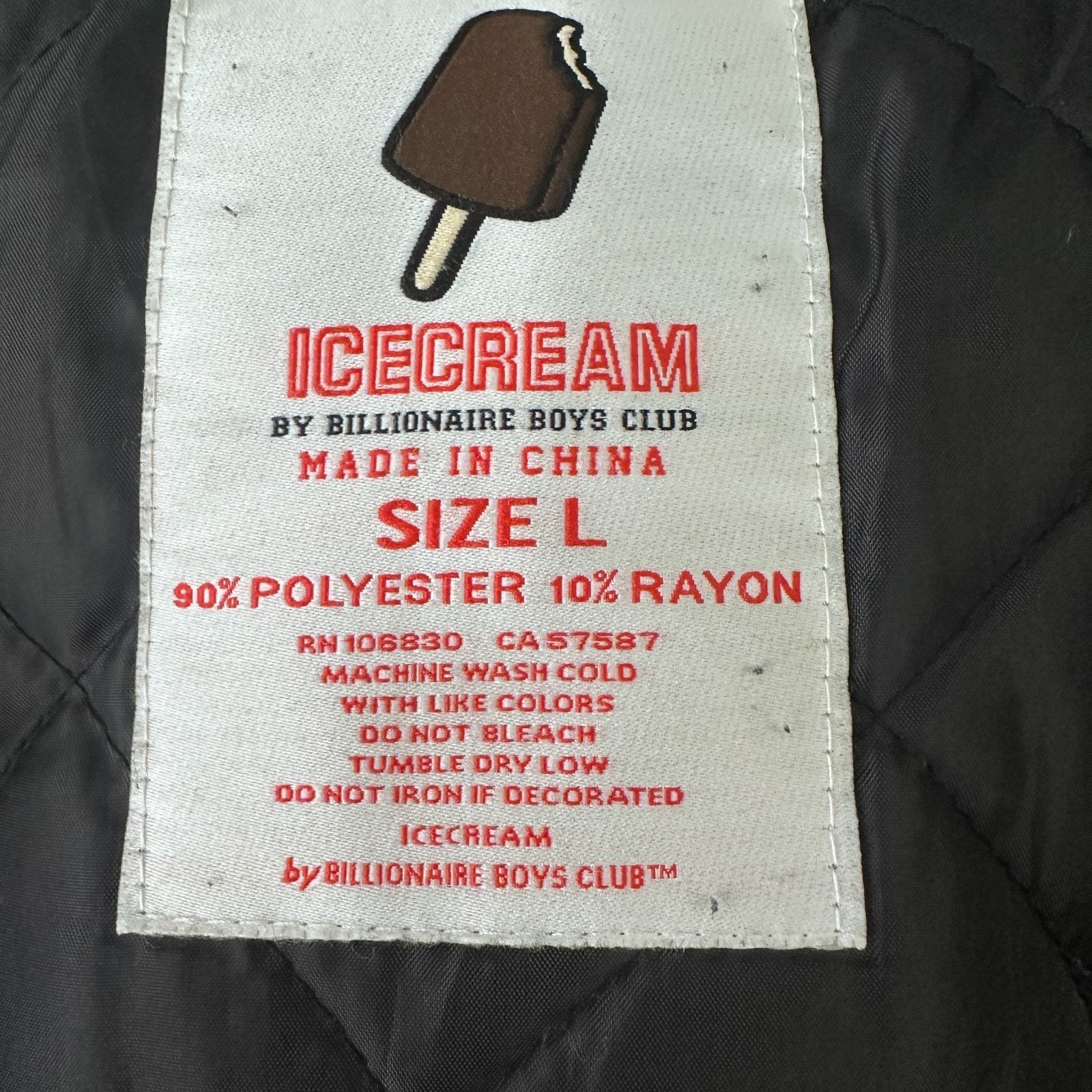 & Other Stories Ice Cream Billionaire Boy Club BBC Bomber Jacket Men L Black Size US L / EU 52-54 / 3 - 8 Thumbnail