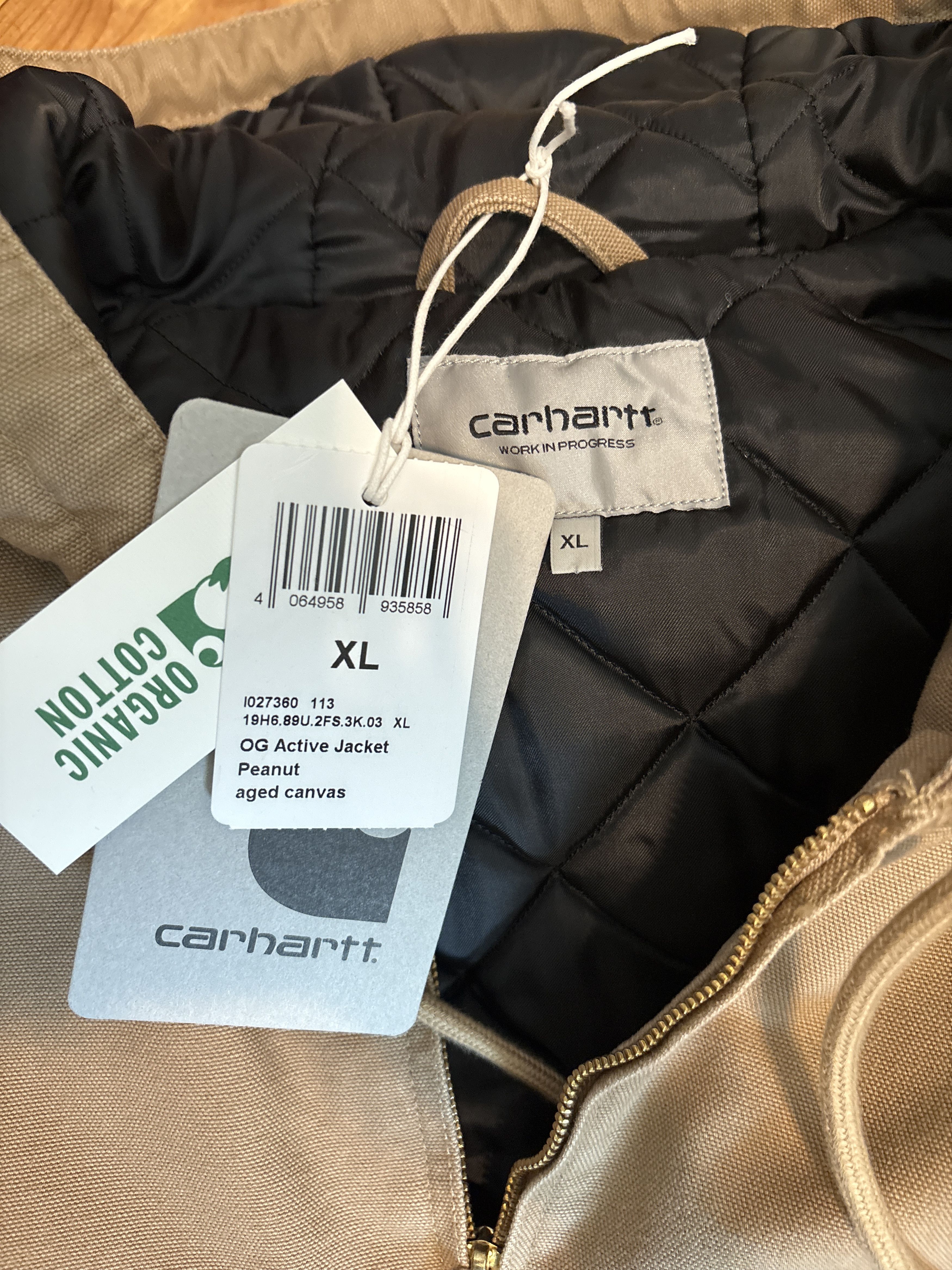 Carhartt Wip Carhartt WIP OG Active Jacket Peanut aged Canvas Size US XL / EU 56 / 4 - 1 Thumbnail