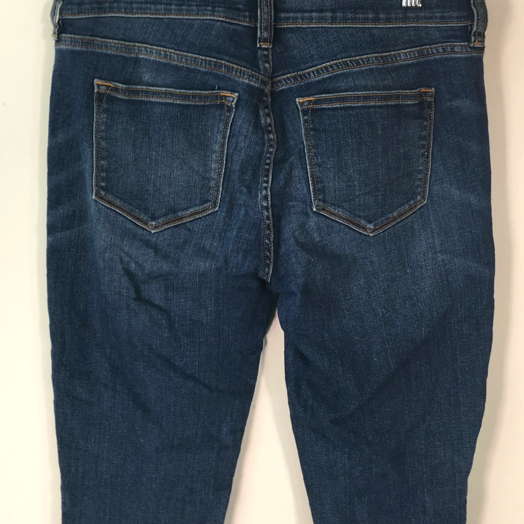 J.Crew J Crew Jeans Skinny Women Regular Low Rise Stretch Blue Denim 27/28 Size 27" / US 4 / IT 40 - 4 Thumbnail