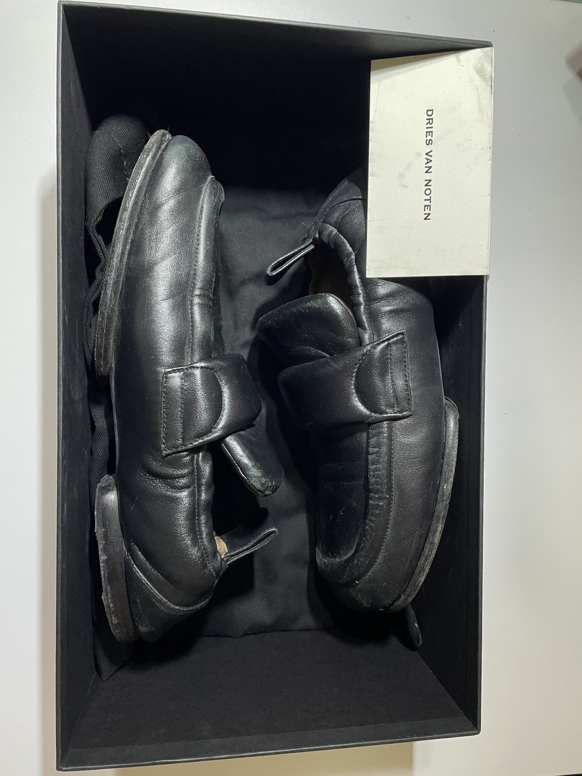 Dries Van Noten Black Padded Loafers Size US 8 / EU 41 - 8 Thumbnail