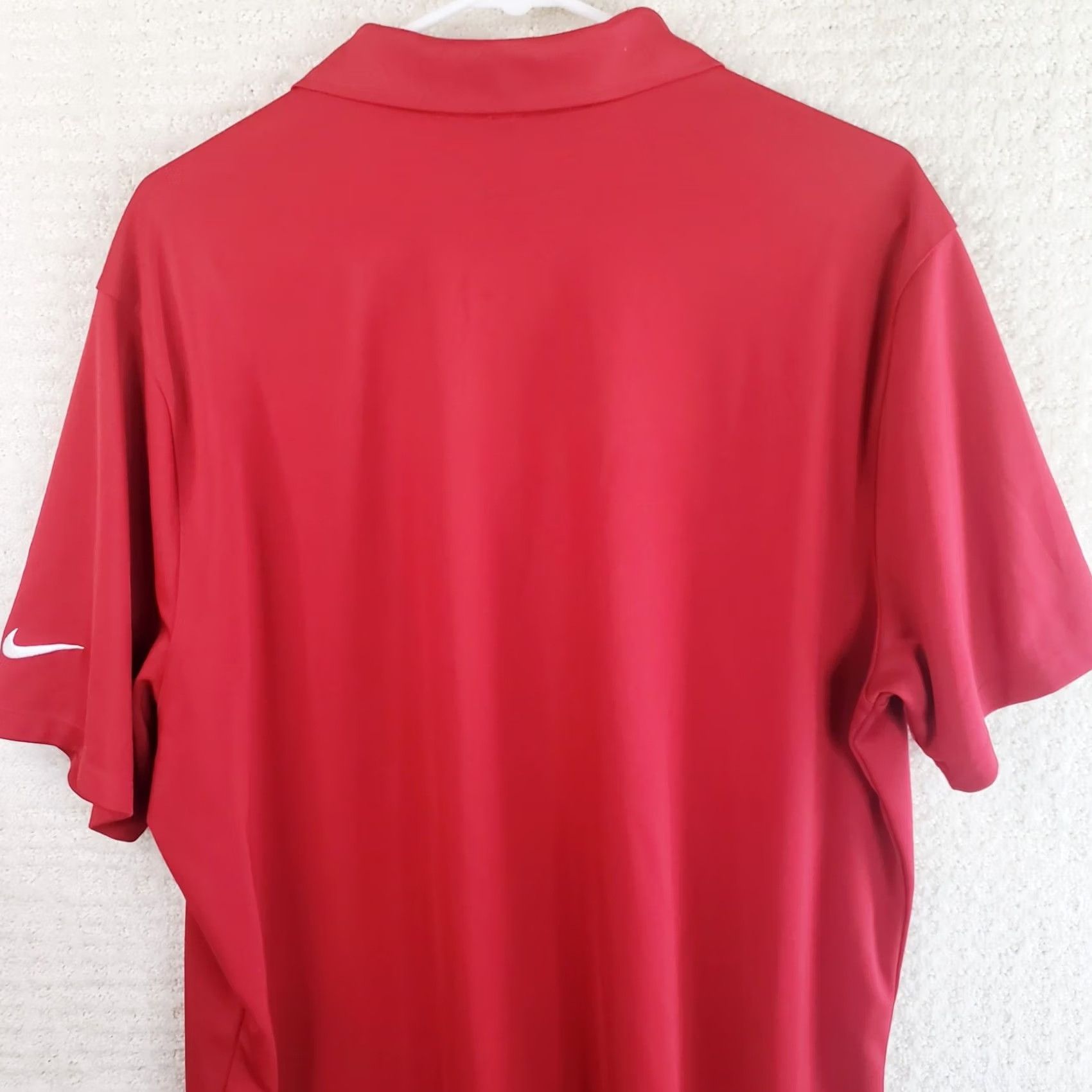 Nike Nike Golf Polo Shirt Mens XL Red Dri-Fit Swoosh Performance Regular Fit Short Sleeve Button Collar Polo Nike Golf Size US XL / EU 56 / 4 - 5 Thumbnail