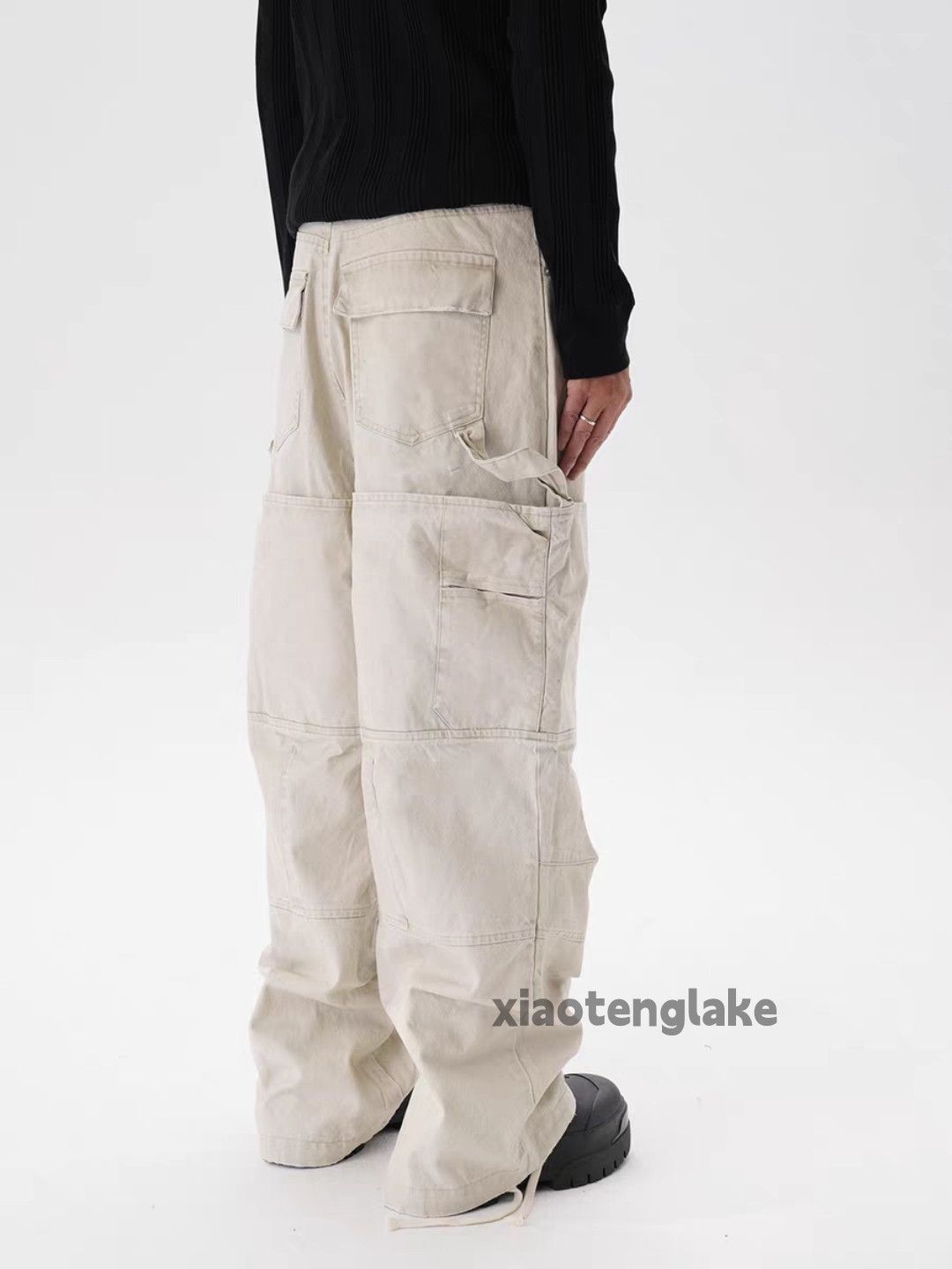 Vintage ltx vintage loose baggy skate hiphop carpenter cargo pants Size US 34 / EU 50 - 5 Thumbnail