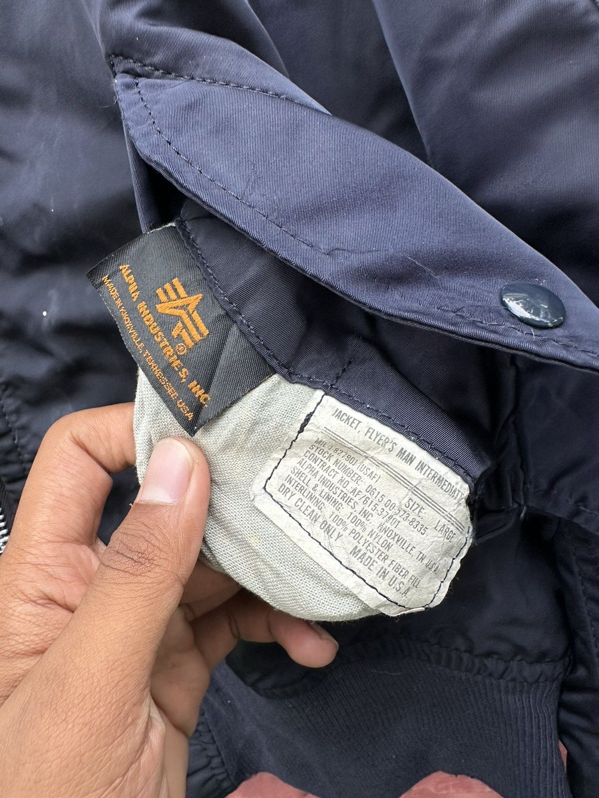 Alpha Industries 🪖THRASHED ALPHA INDUSTRIES MA-1 Bomber Jacket Size US L / EU 52-54 / 3 - 11 Thumbnail