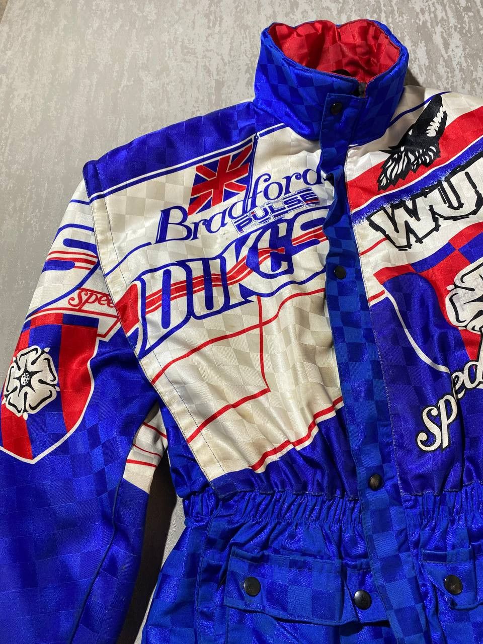 Vintage Vintage MOTO Jacket SIGNED Bradford Dukes wulf speedway Size US M / EU 48-50 / 2 - 3 Thumbnail