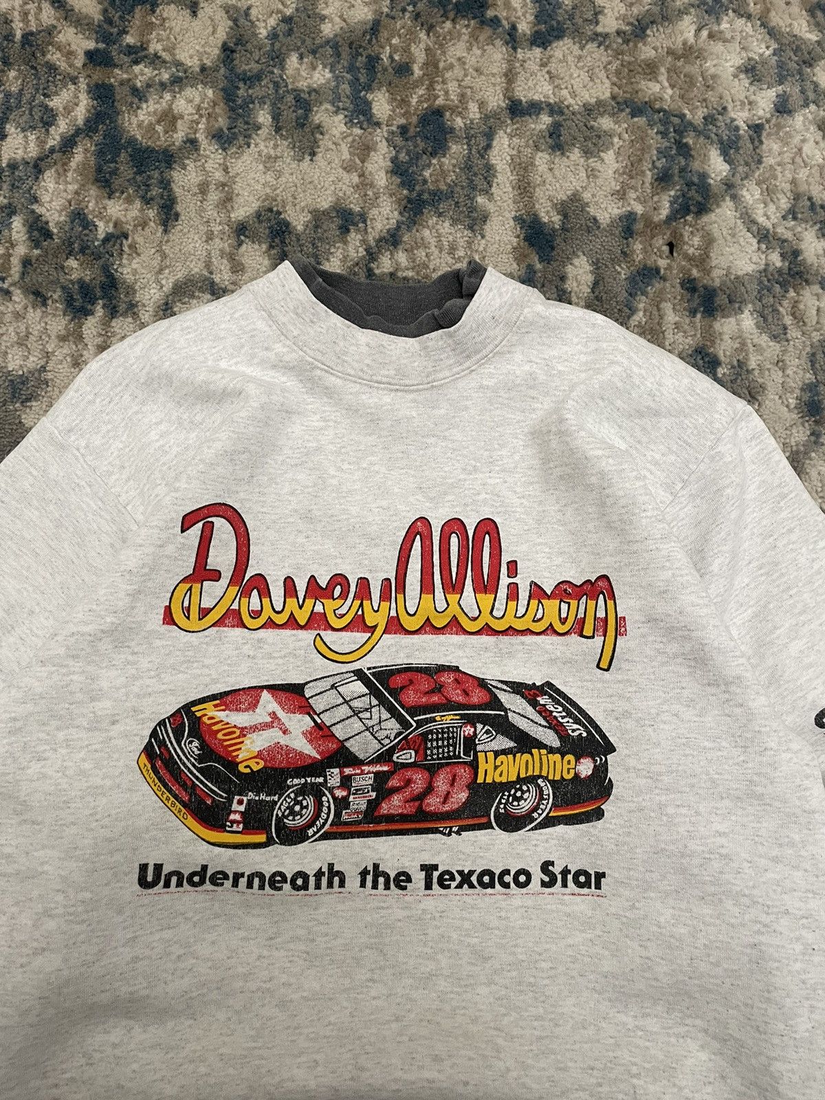 Vintage Vintage 90s Grey Racing NASCAR Sweatshirt Crewneck Texaco Size US XL / EU 56 / 4 - 2 Thumbnail