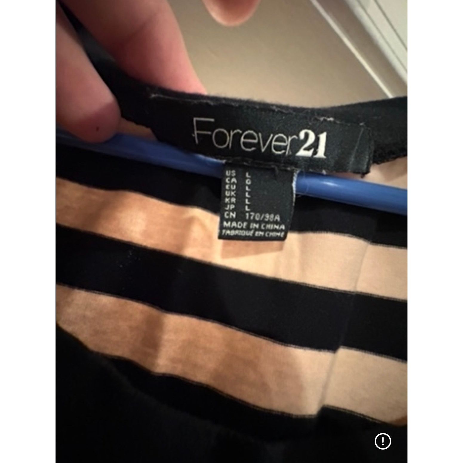 Forever 21 Forever 21 Women’s Large Striped Short Sleeve Dress Size L / US 10 / IT 46 - 4 Thumbnail