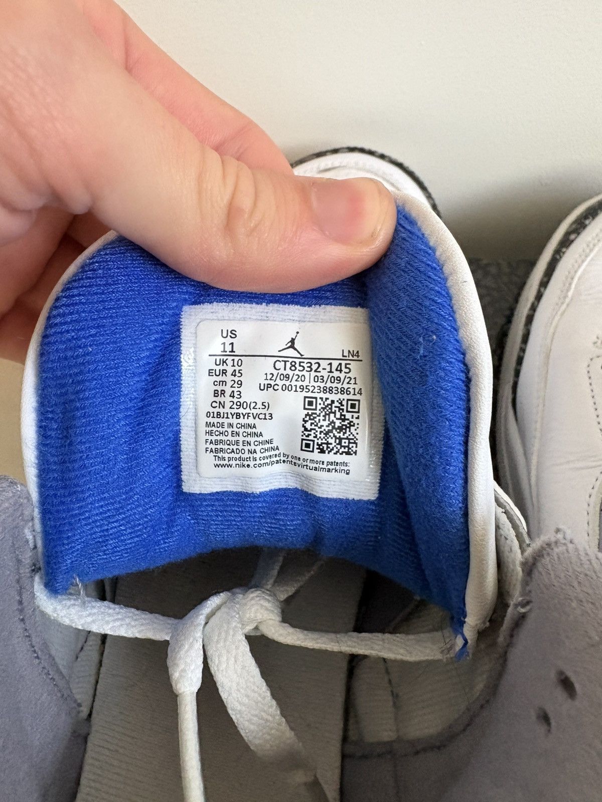 Nike Nike Jordan 3 Retro Racer Blue Size US 11 / EU 44 - 6 Thumbnail