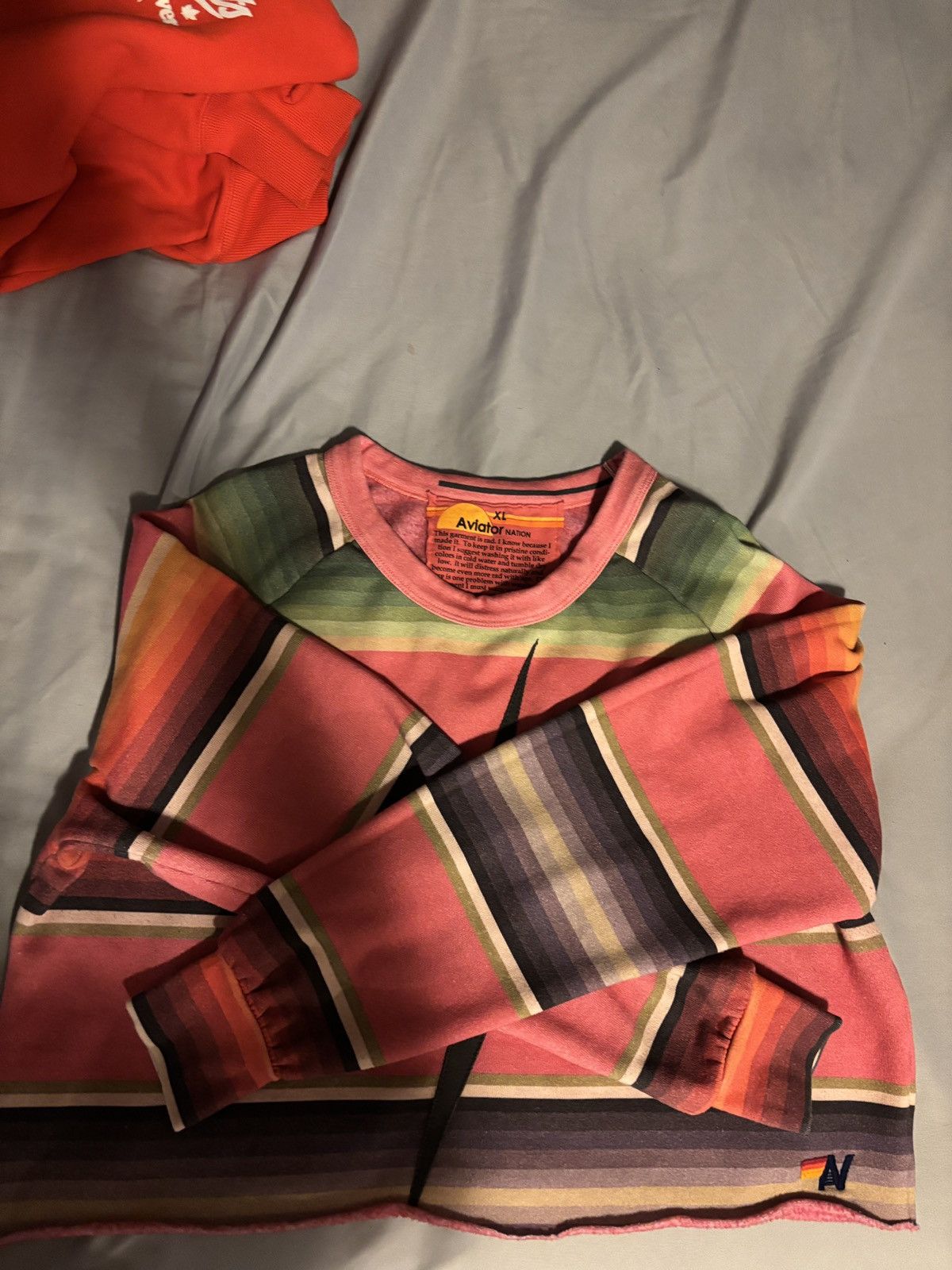 Aviator Nation Aviator Nation Cropped Long Sleeve Pink Pattern Size XL Size XL / US 12-14 / IT 48-50 - 3 Thumbnail