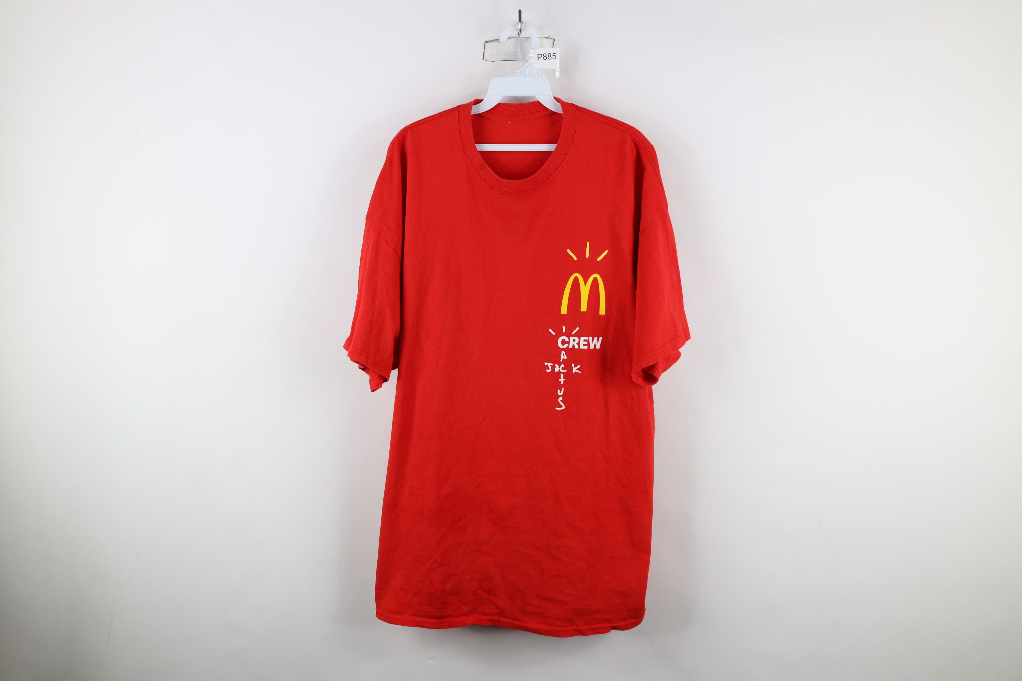 Vintage Streetwear Travis Scott Cactus Jack x McDonalds T-Shirt Red Size US XXL / EU 58 / 5 - 1 Thumbnail