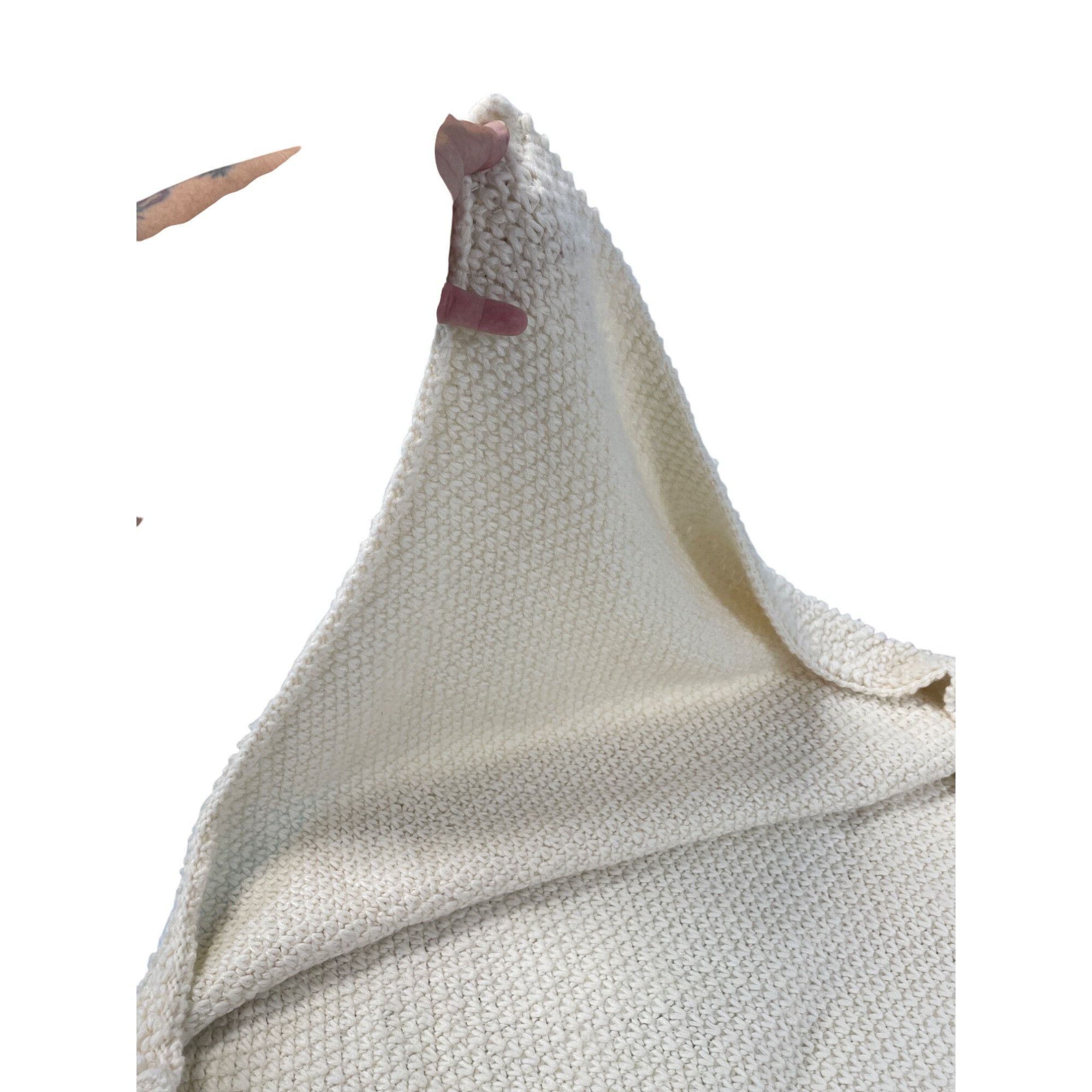 Other Cocogio womans cream off white cream wool knitted Italian pu Size ONE SIZE - 10 Thumbnail