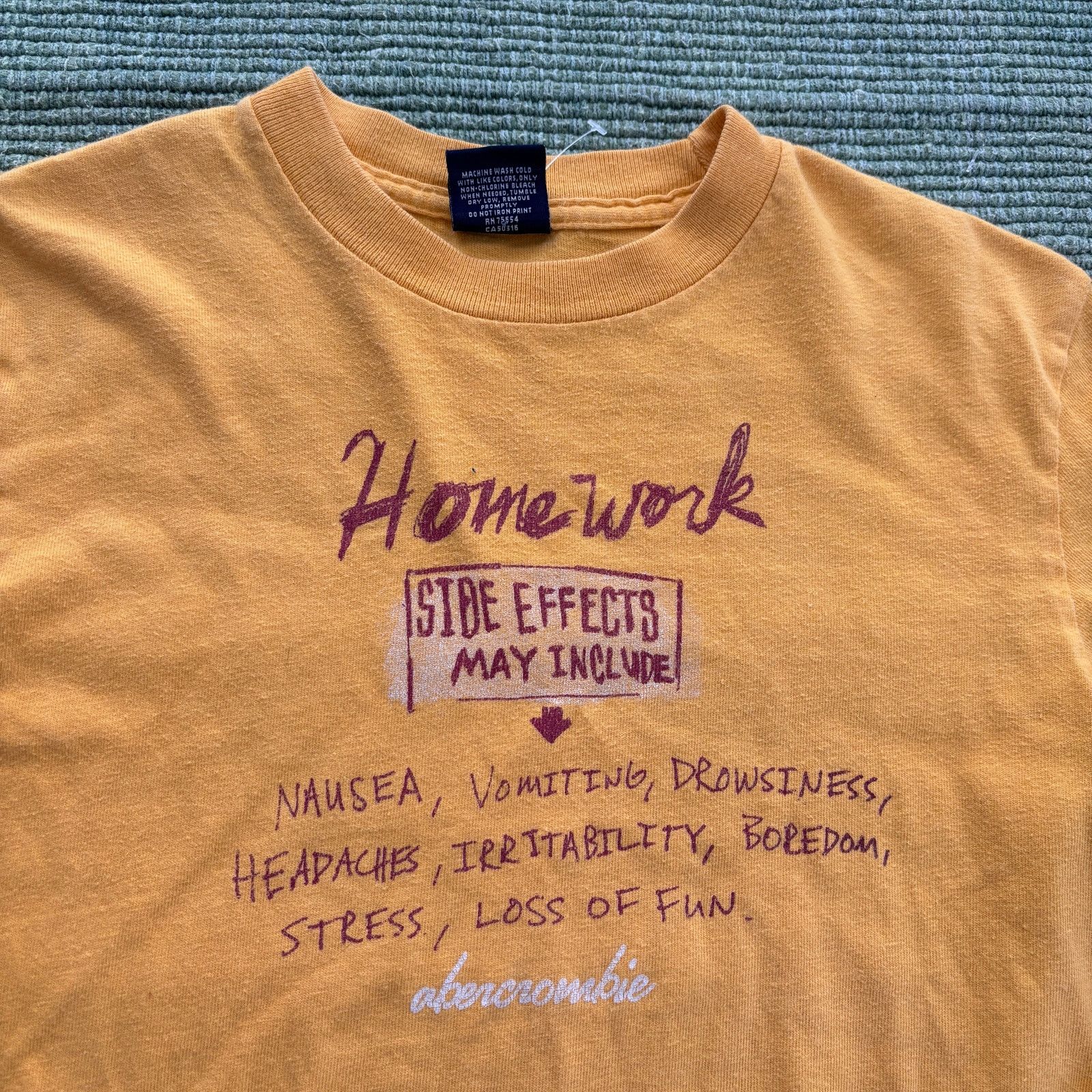 Abercrombie & Fitch Vintage Abercrombie Single Stitched Girls Homework Top Size S / US 4 / IT 40 - 2 Thumbnail