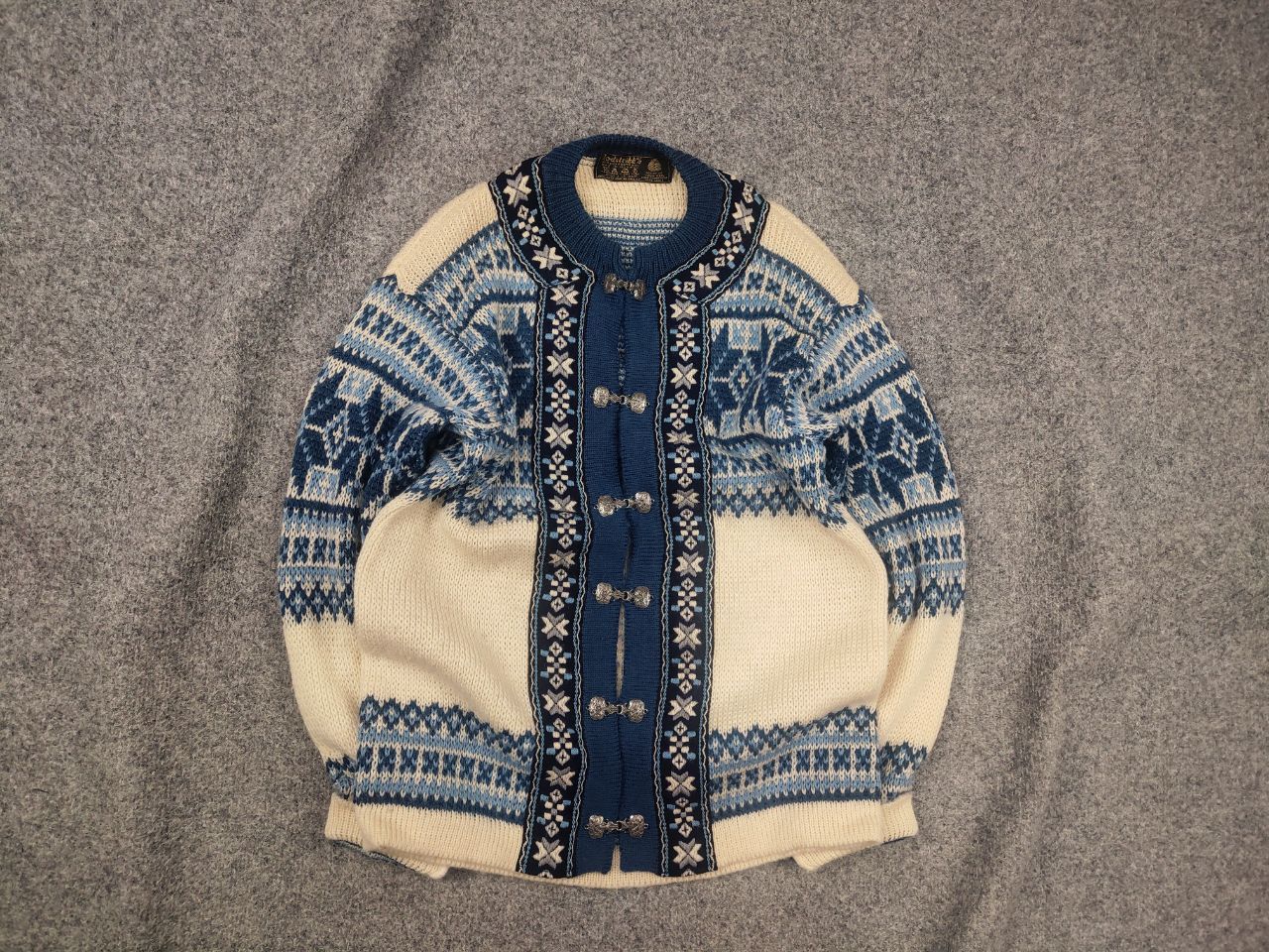 Dale Of Norway Vintage 80's Nordstrikk Knit Wool Sweater Cardigan Norway Size US M / EU 48-50 / 2 - 1 Thumbnail