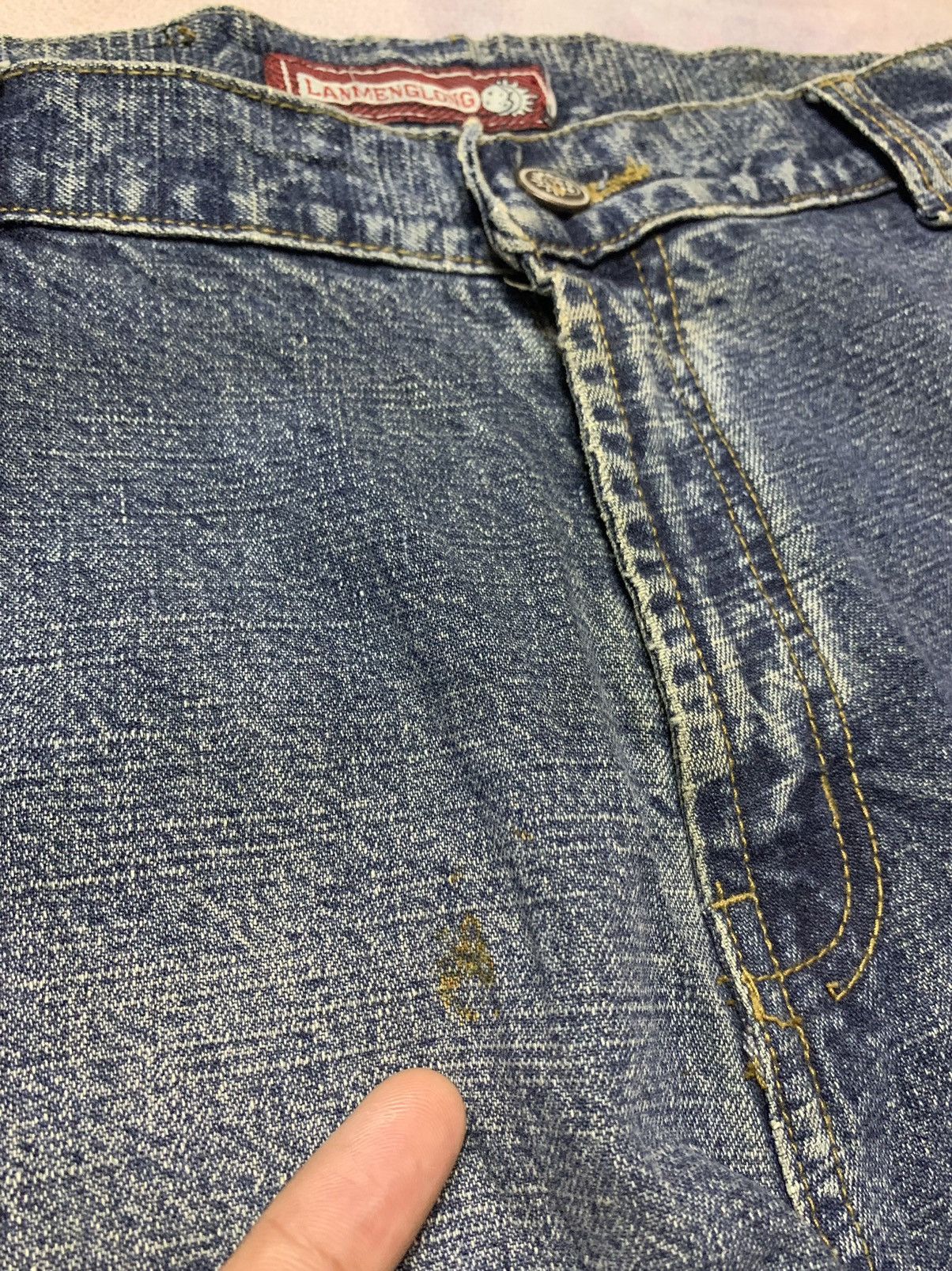 Hysteric Glamour Flare Japanese Brand LANMENGLONG Washed Denim Loose Size US 32 / EU 48 - 5 Thumbnail