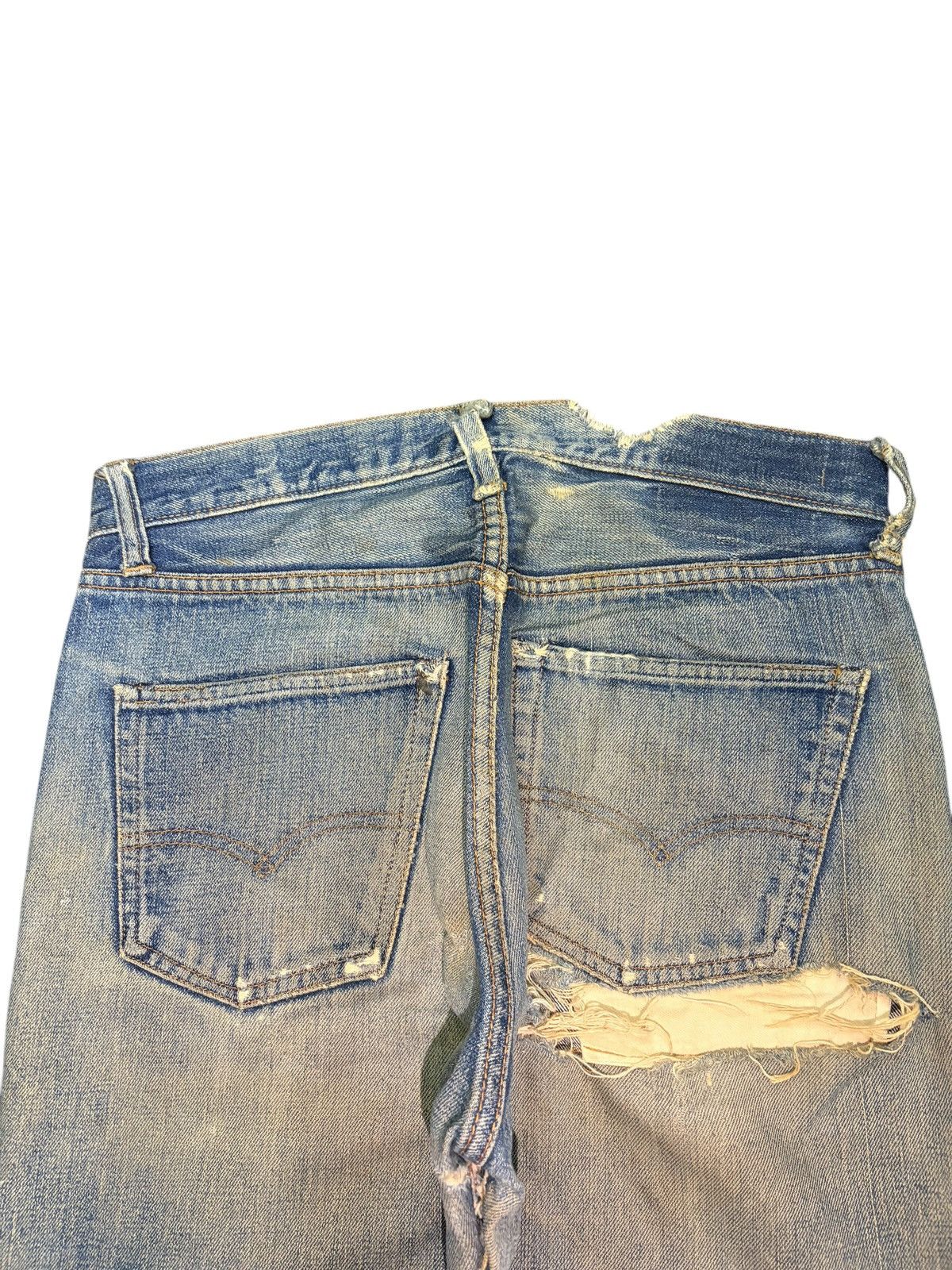 Levi's Vintage 60s Levis 501 Big E Selvedge Jeans Button 6 Size US 30 / EU 46 - 4 Thumbnail