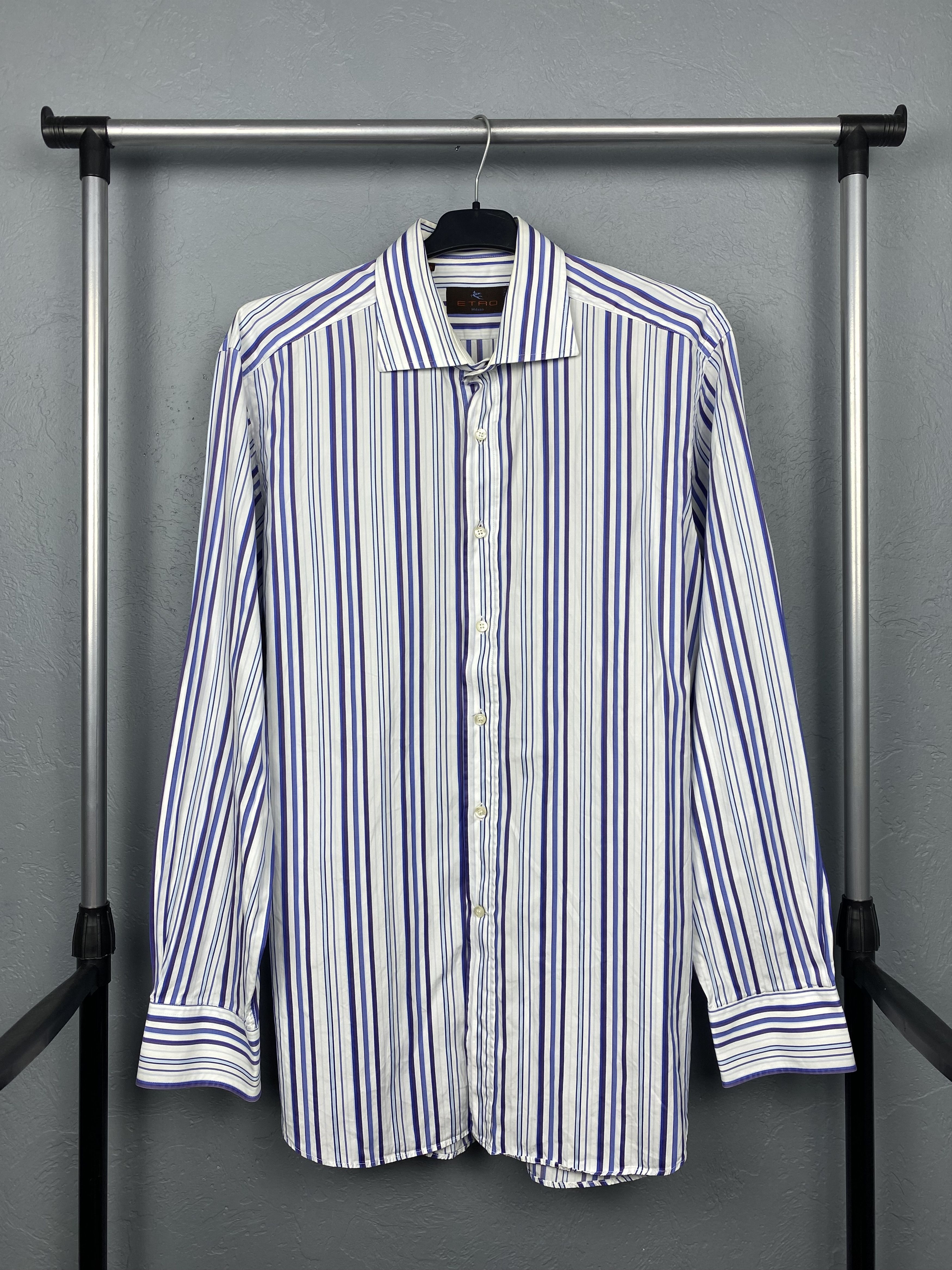 Etro Etro Milano Mens Long Sleeve Shirt Size US L / EU 52-54 / 3 - 1 Thumbnail