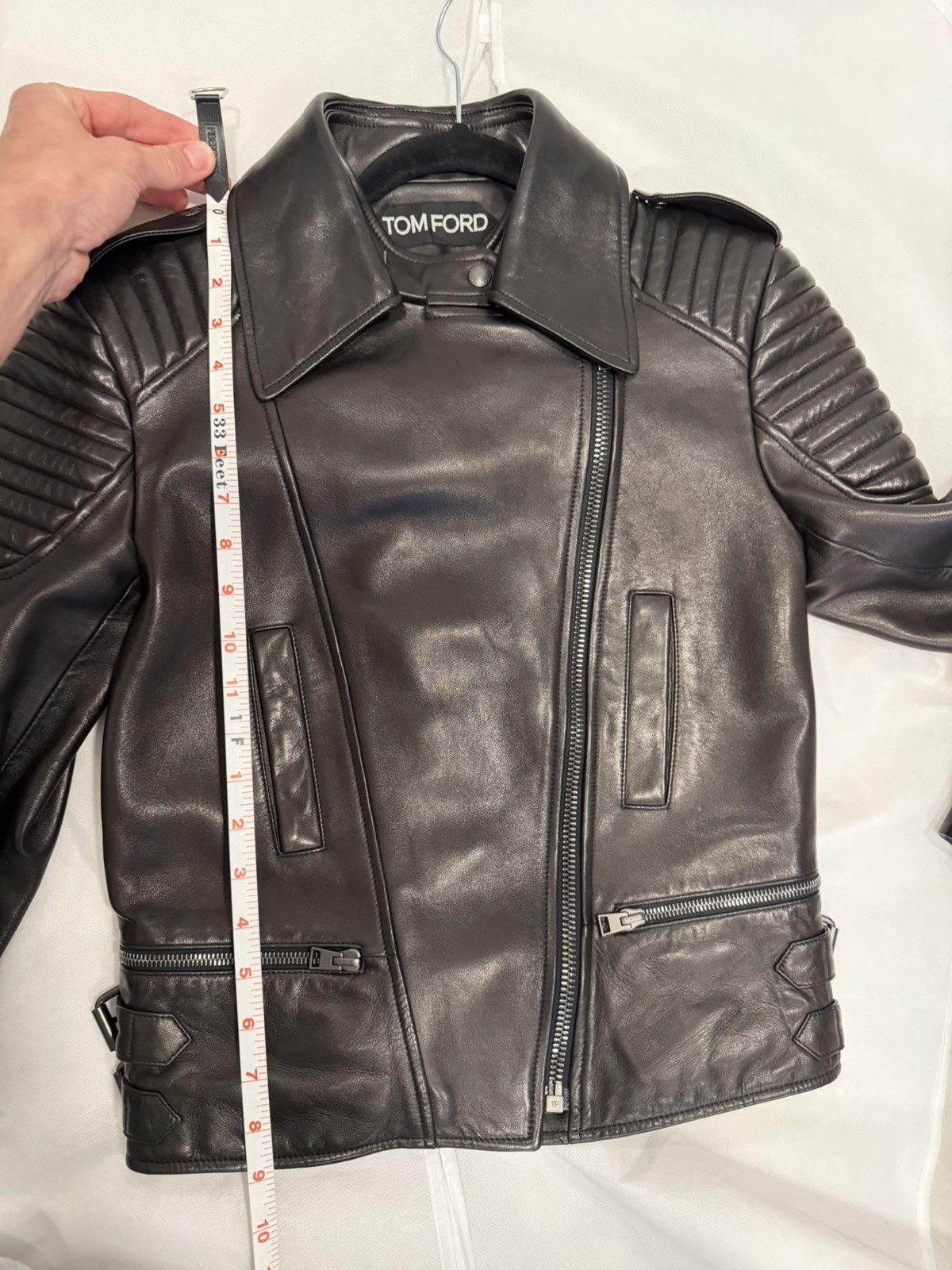 Tom Ford TOM FORD Leather Jacket Sz 42 Size M / US 6-8 / IT 42-44 - 12 Thumbnail
