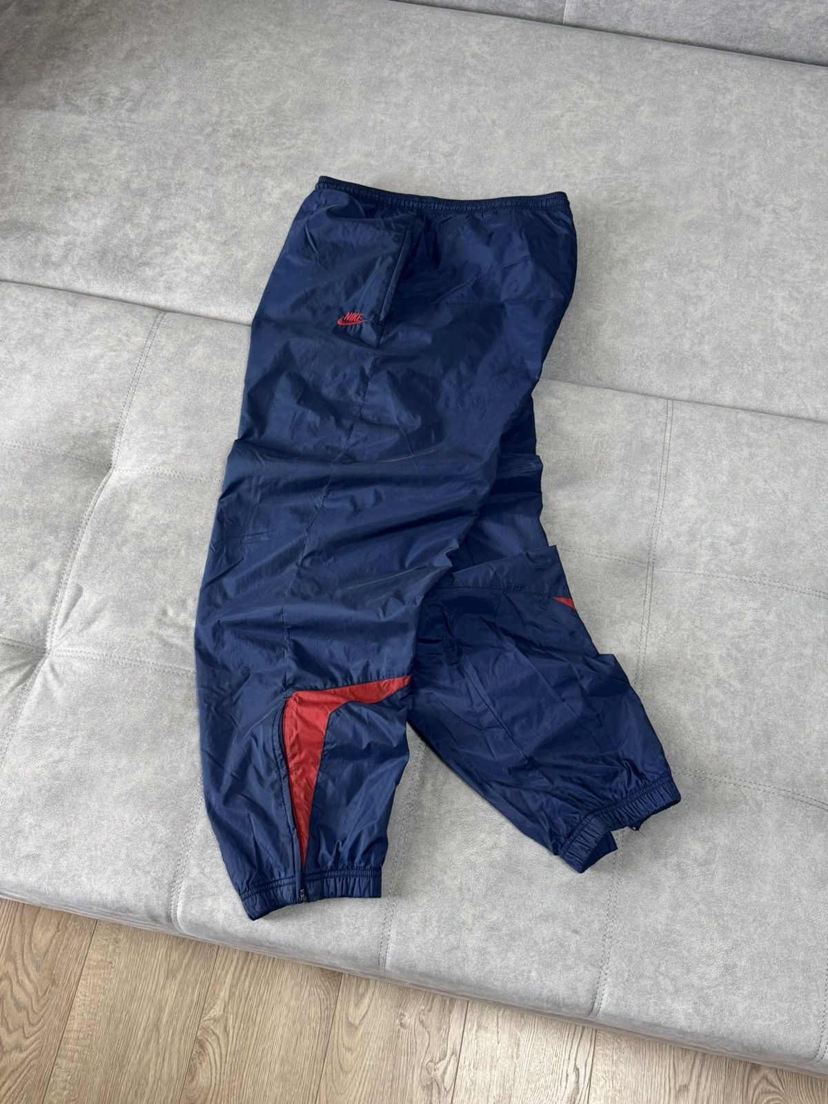 Nike × Vintage Vintage Nike Nylon Y2K Baggy sweatpants pants drill XL Size US 34 / EU 50 - 2 Thumbnail