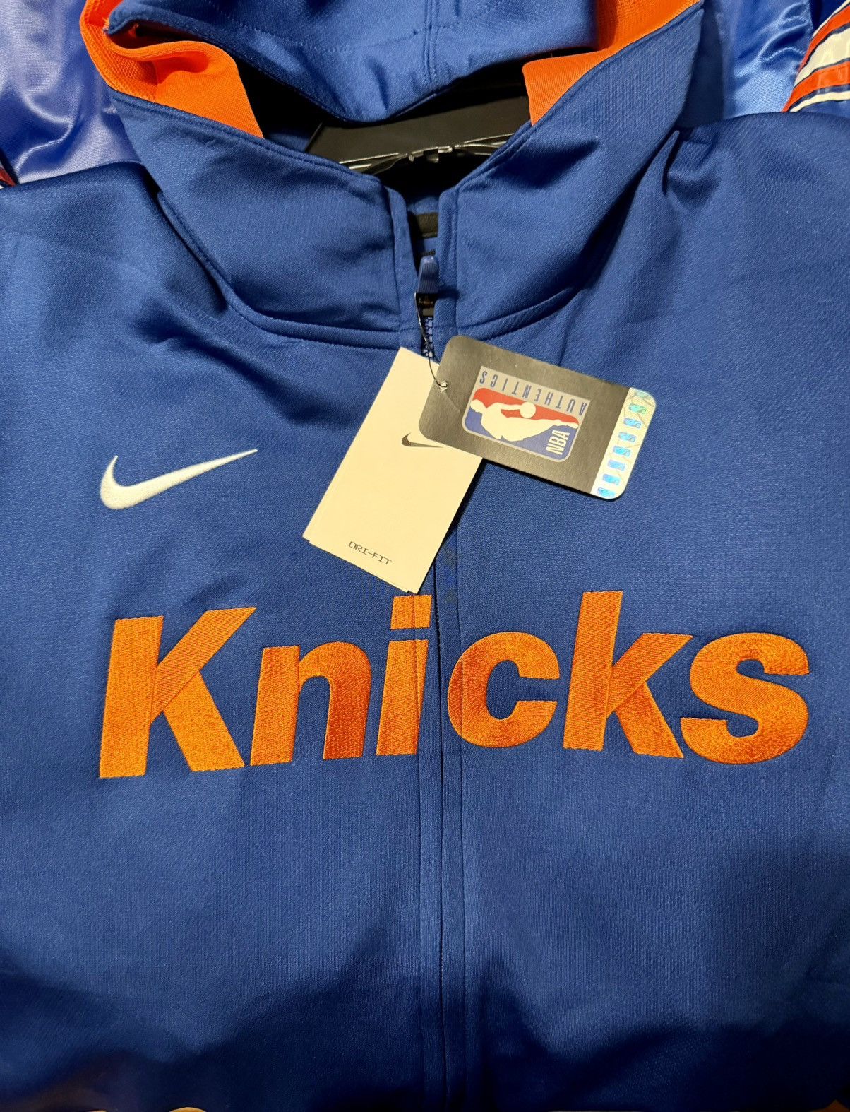 Nike Nike New York Knicks Full-Zip Hoodie / Warm-Up Jacket Size US L / EU 52-54 / 3 - 3 Thumbnail