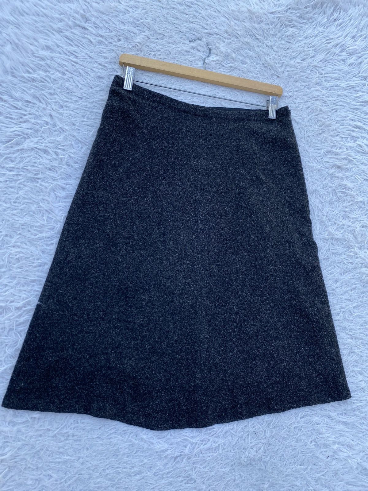 agnes b. Rare Vintage 90s agnes b. Black Skirt Size 31" - 2 Thumbnail