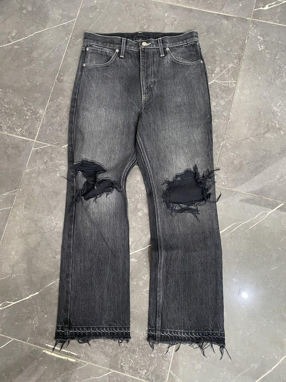 Soe Soe Japanese Flared Blackstone Size US 32 / EU 48 - 1 Thumbnail
