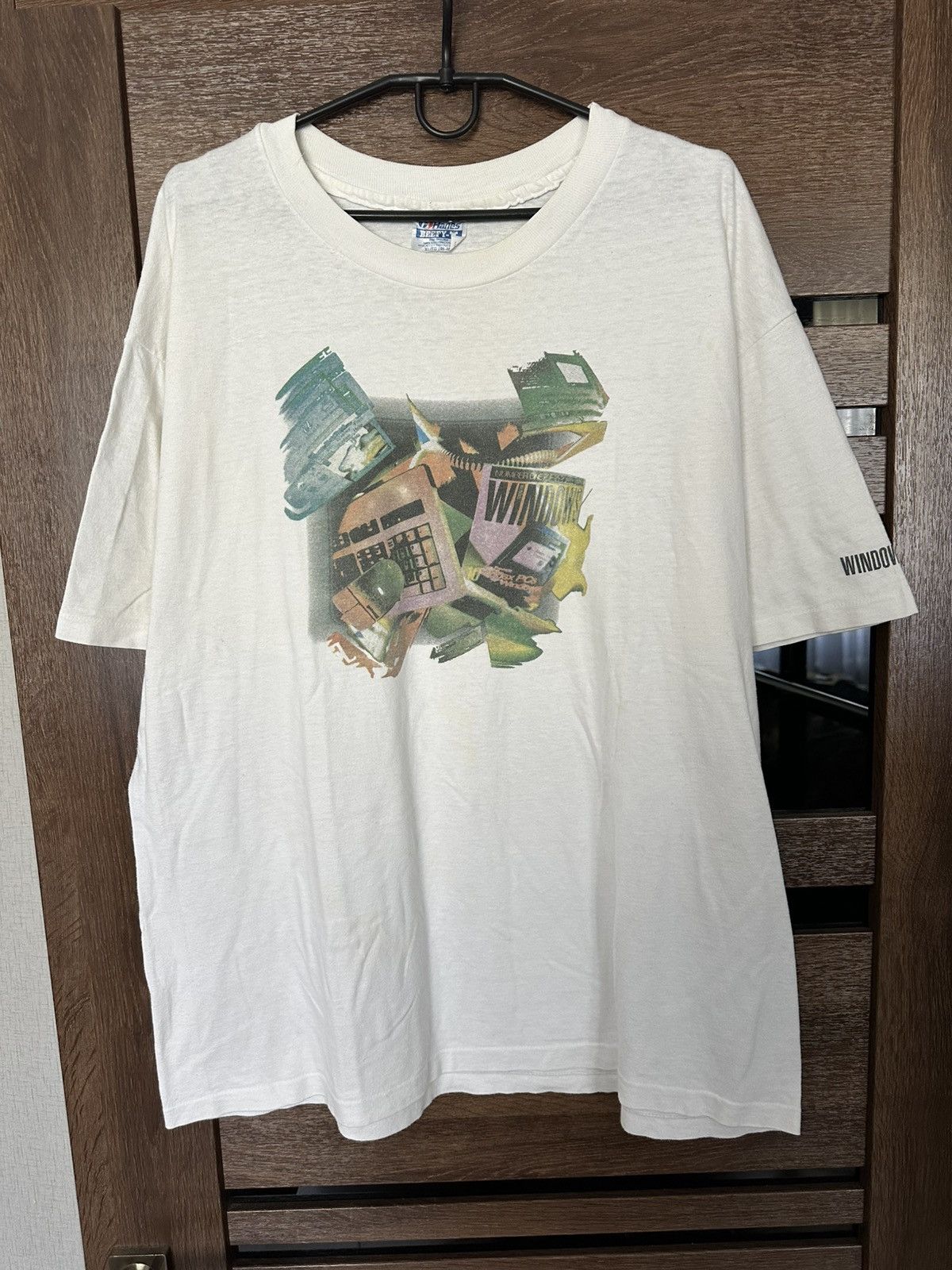 Vintage Windows Vintage Big Logo T-Shirt Tee 90s Size US XL / EU 56 / 4 - 1 Thumbnail