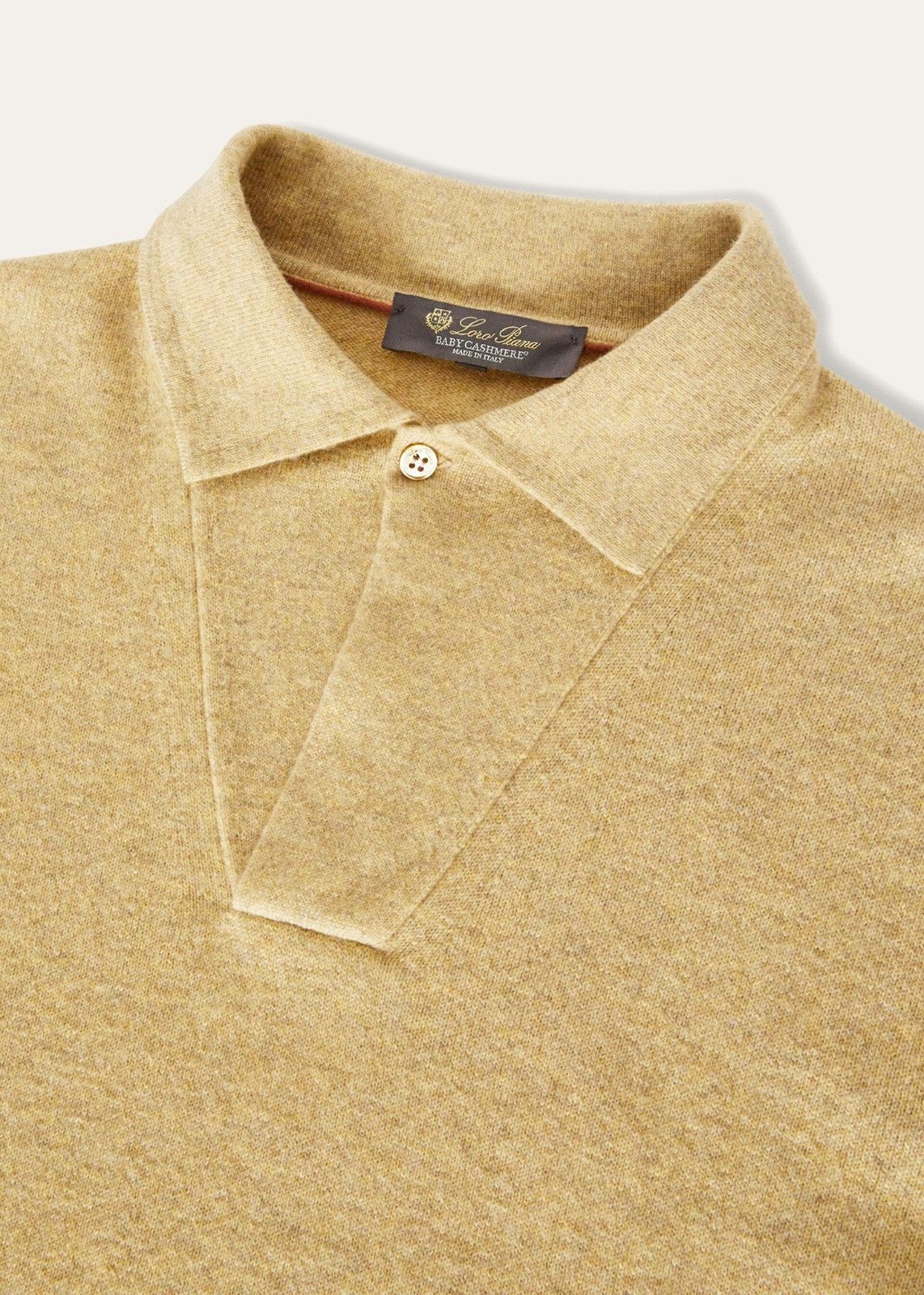 Loro Piana o1srvl11e1224 Open Polo Shirt in Yellow Size US S / EU 44-46 / 1 - 6 Thumbnail