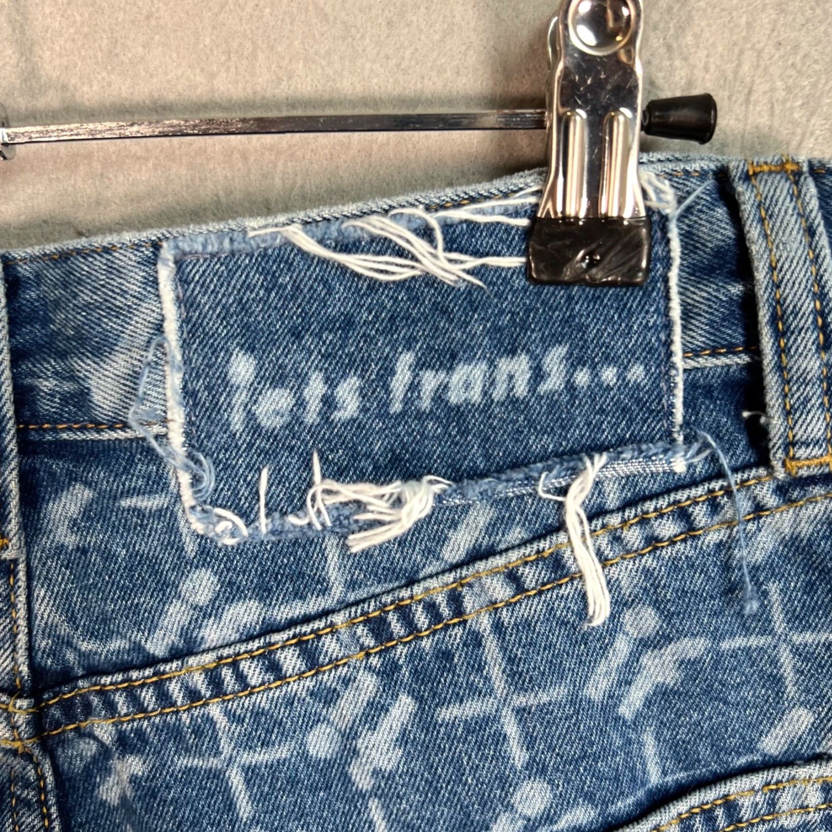 Vintage VINTAGE Iets Frans Women's High-Waisted Straight Leg Denim Jeans Size 26 Blue Cotton 80s 90s Fashion Size 26" / US 2 / IT 38 - 3 Thumbnail