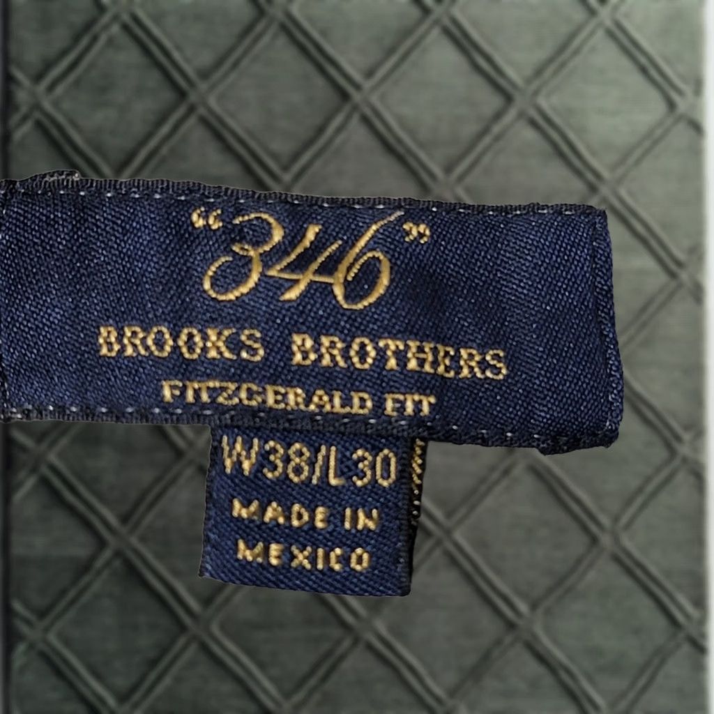 Brooks Brothers Pants Men 38x30 Navy Blue Flat Front Fitzgerald Fit Dress Pants, Men's