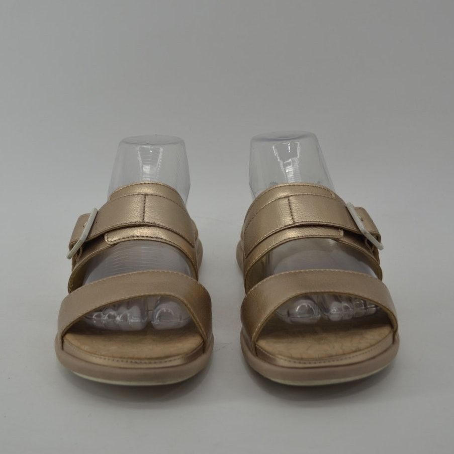 Clarks Cloudsteppers Clarks Size 9 June Tide Gold Metallic Slides Size US 9 / IT 39 - 3 Thumbnail