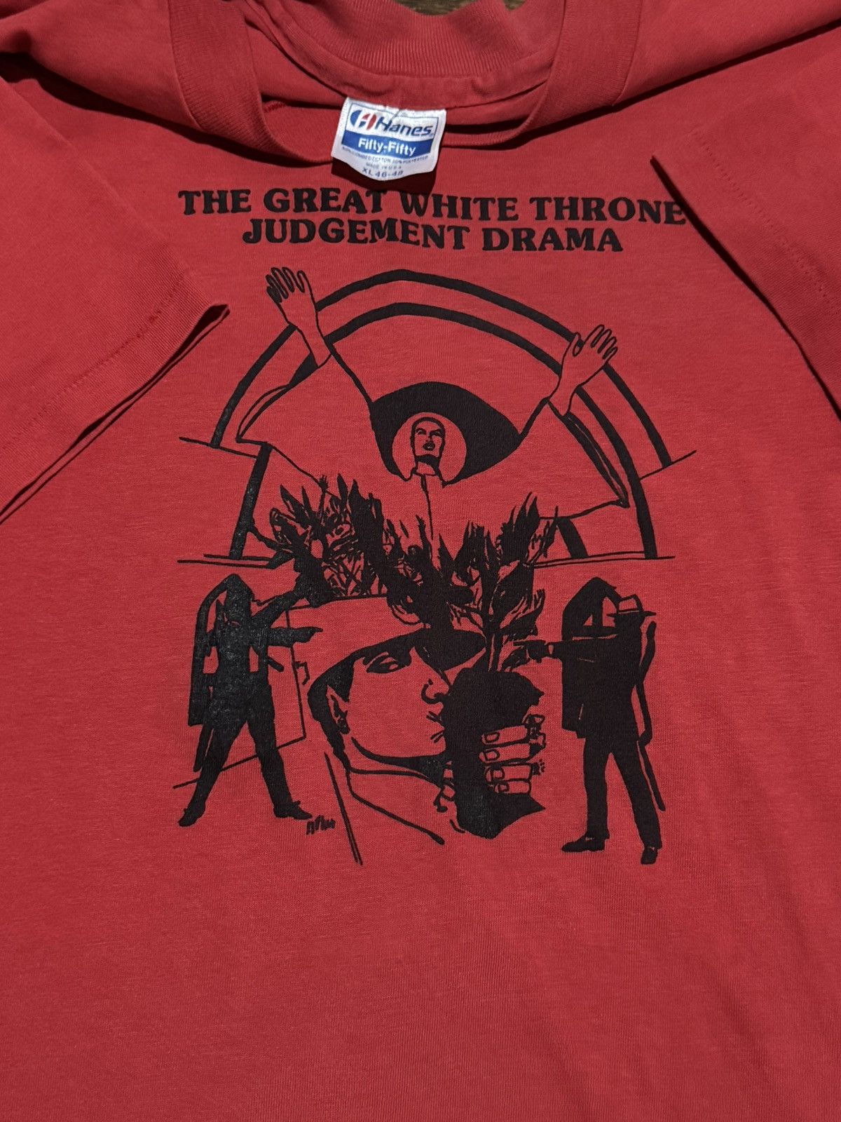 Vintage Rare Vintage 80’s Christian tee Great White Throne Judgment Size US XL / EU 56 / 4 - 12 Thumbnail