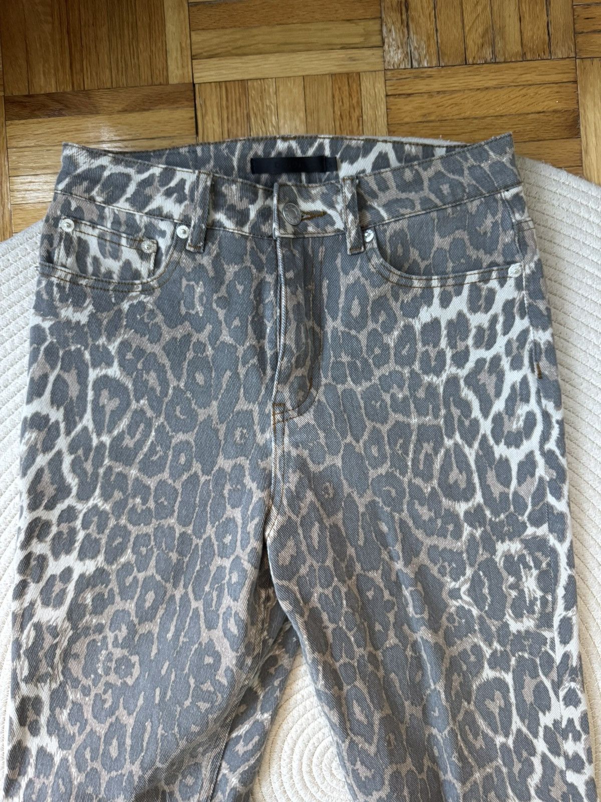 Other Leopard washed denim boot cut jeans size S Size 26" / US 2 / IT 38 - 3 Thumbnail