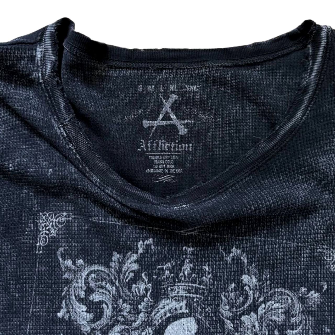 Affliction Affliction Blue/Gray Long-Sleeve Top | Size XXL Size US XXL / EU 58 / 5 - 3 Thumbnail