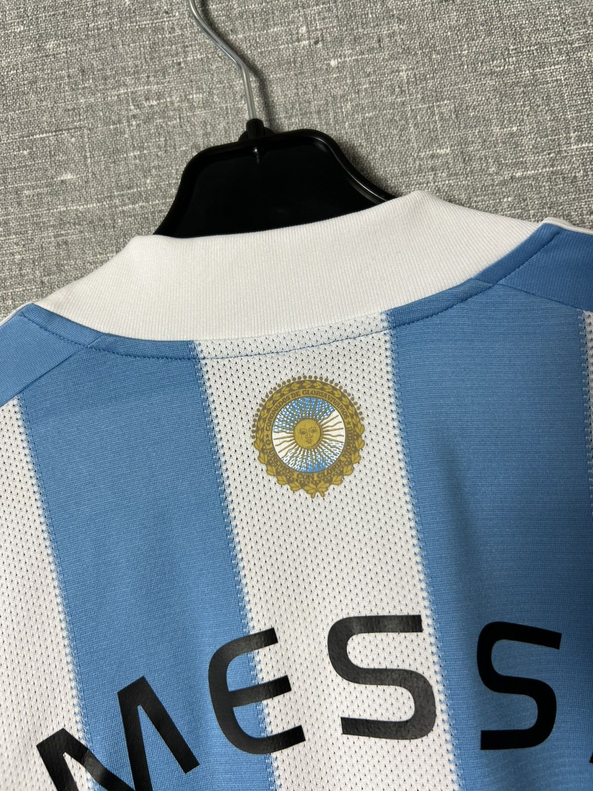 UEFA Vintage Adidas Argentina Messi #19 Home Jersey Blockcore Size US L / EU 52-54 / 3 - 15 Thumbnail