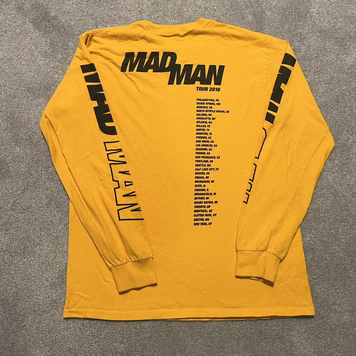 A$AP Rocky ASAP Ferg Mad Man 2018 Tour Rap Logo Longsleeve T Shirt Gold Size US M / EU 48-50 / 2 - 2 Thumbnail