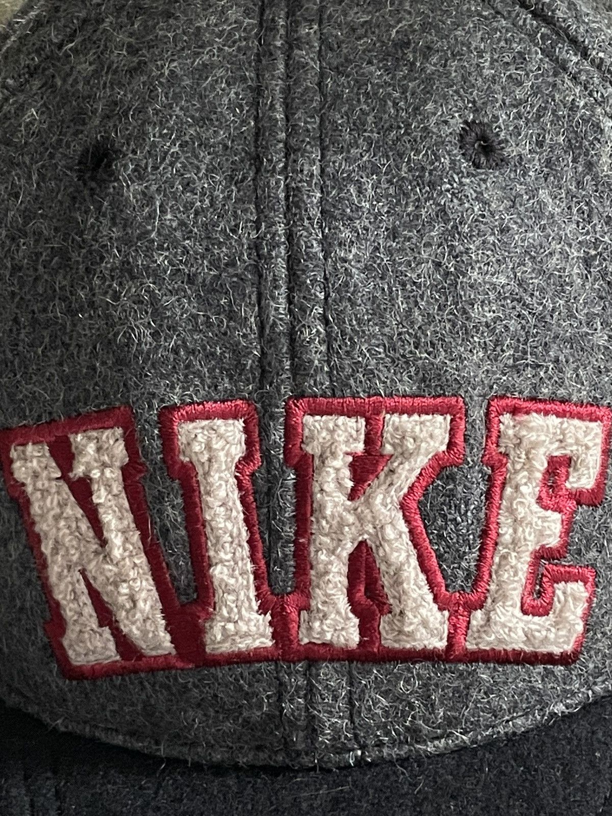 Nike × Vintage Vintage Nike 90’s Wool Hat Cap Teddy Logo Made In USA Size ONE SIZE - 4 Thumbnail