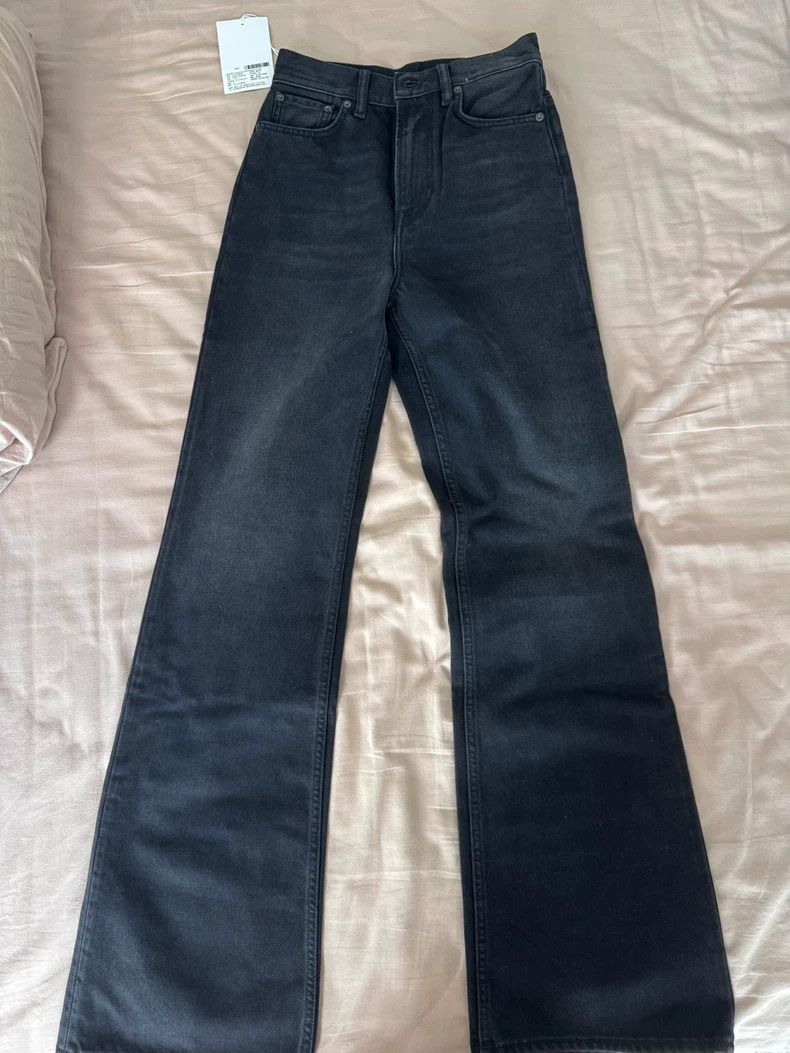 Acne Studios Acne Studios Black high-waisted wide-leg jeans Size 27" / US 4 / IT 40 - 3 Thumbnail
