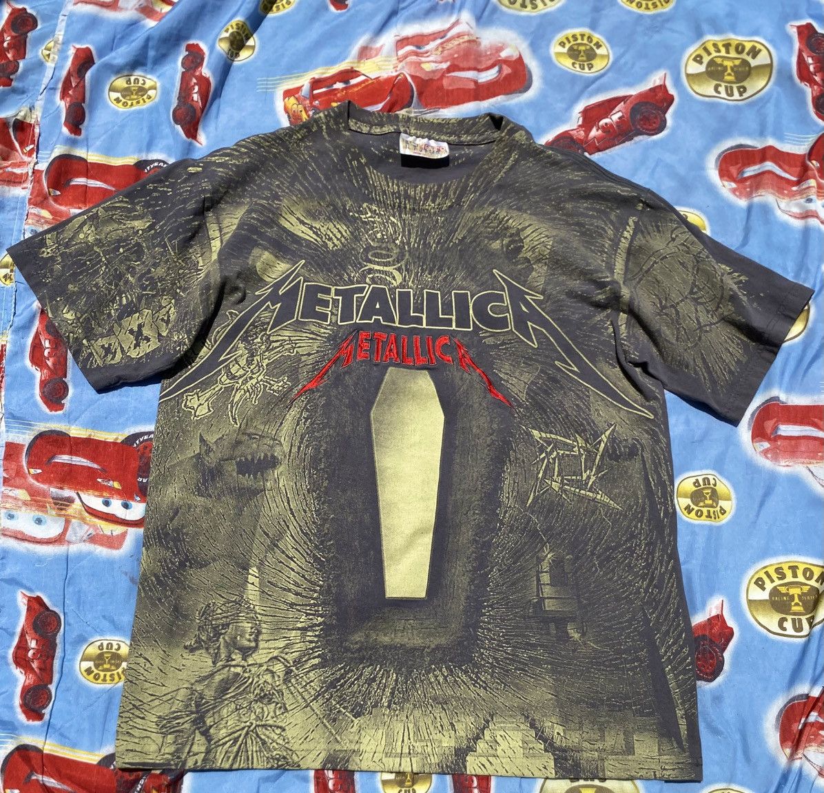 Metallica Mettalica Death Magnectic All Over Print mexican Bootleg Size US L / EU 52-54 / 3 - 2 Thumbnail
