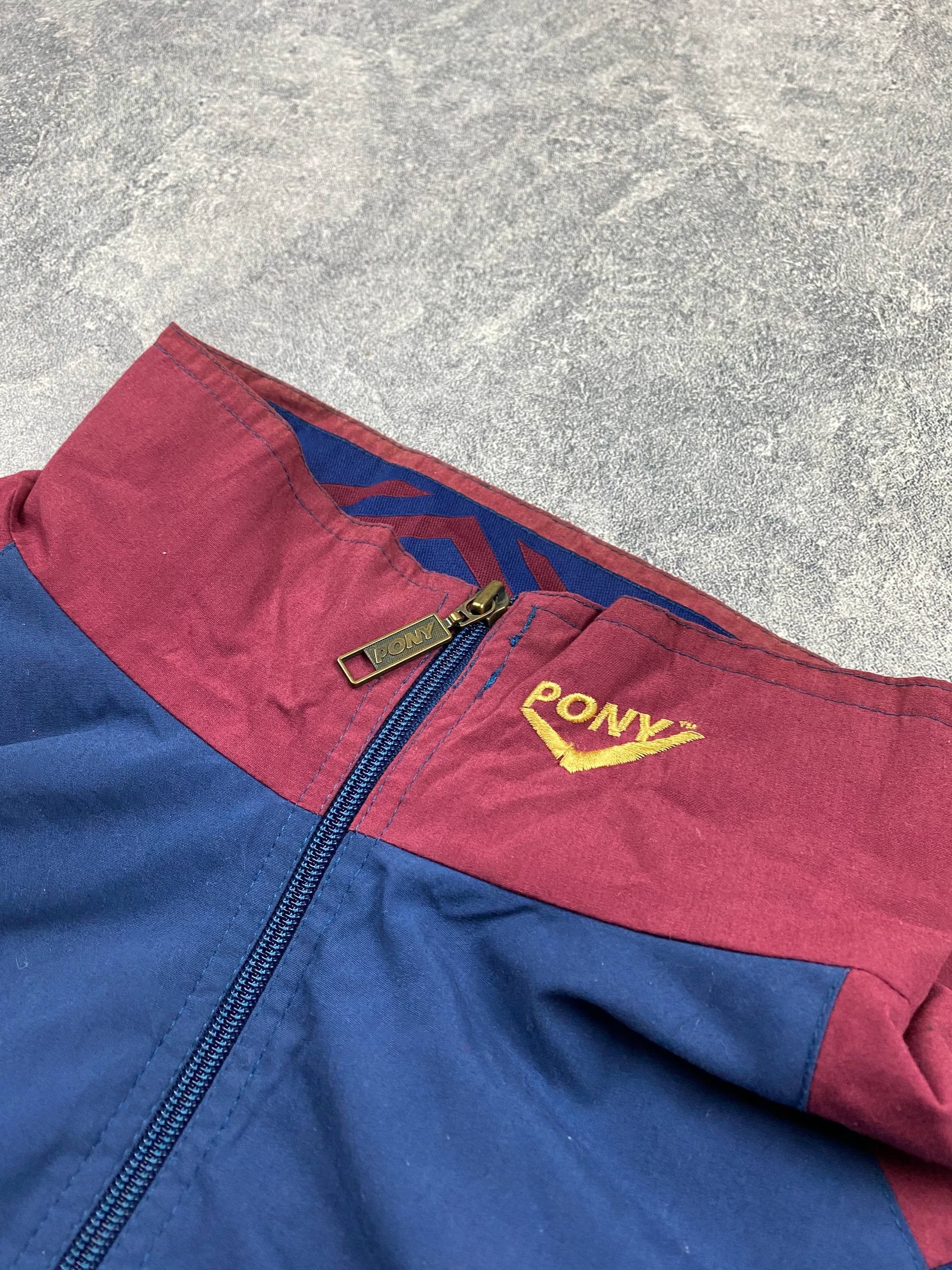 PONY Vintage West Ham United Pony Training Jacket 1995-1997 Size US L / EU 52-54 / 3 - 12 Thumbnail