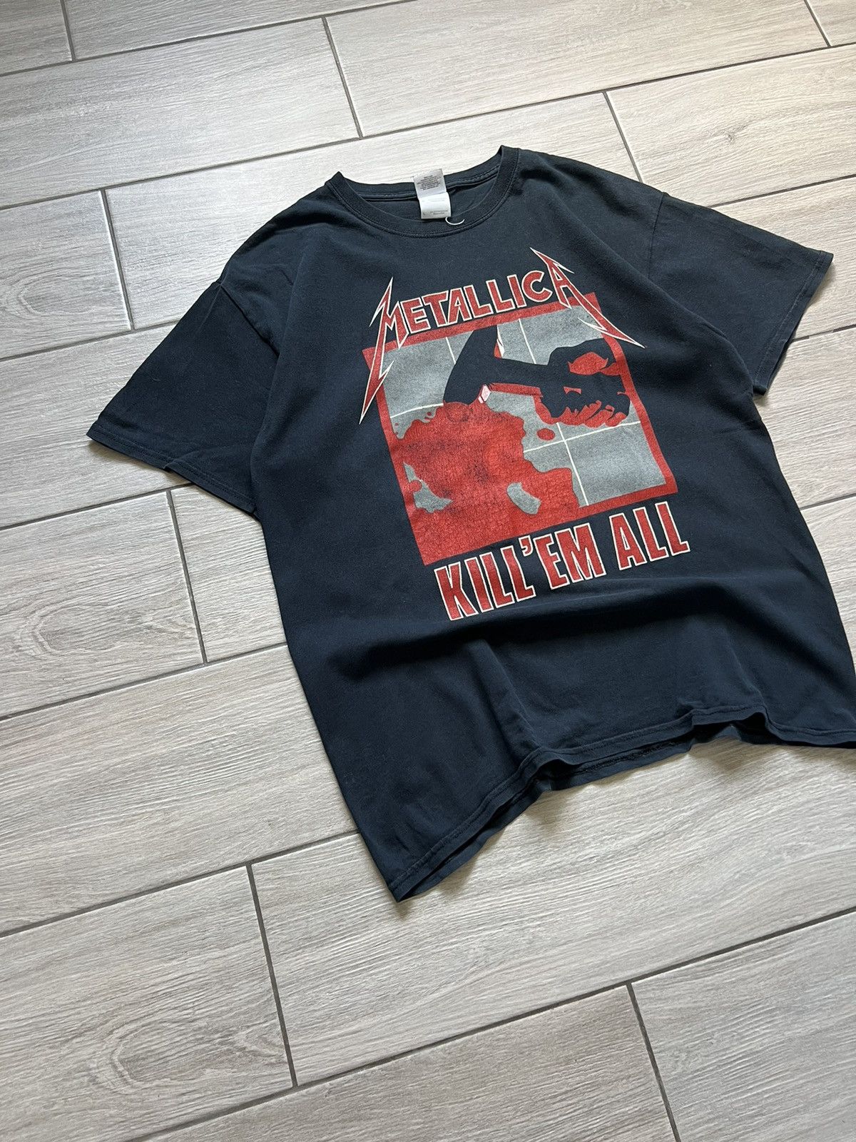 Band Tees Metallica Kill Em All Hetfield Boot T Shirt 2007 Vintage Size US L / EU 52-54 / 3 - 2 Thumbnail