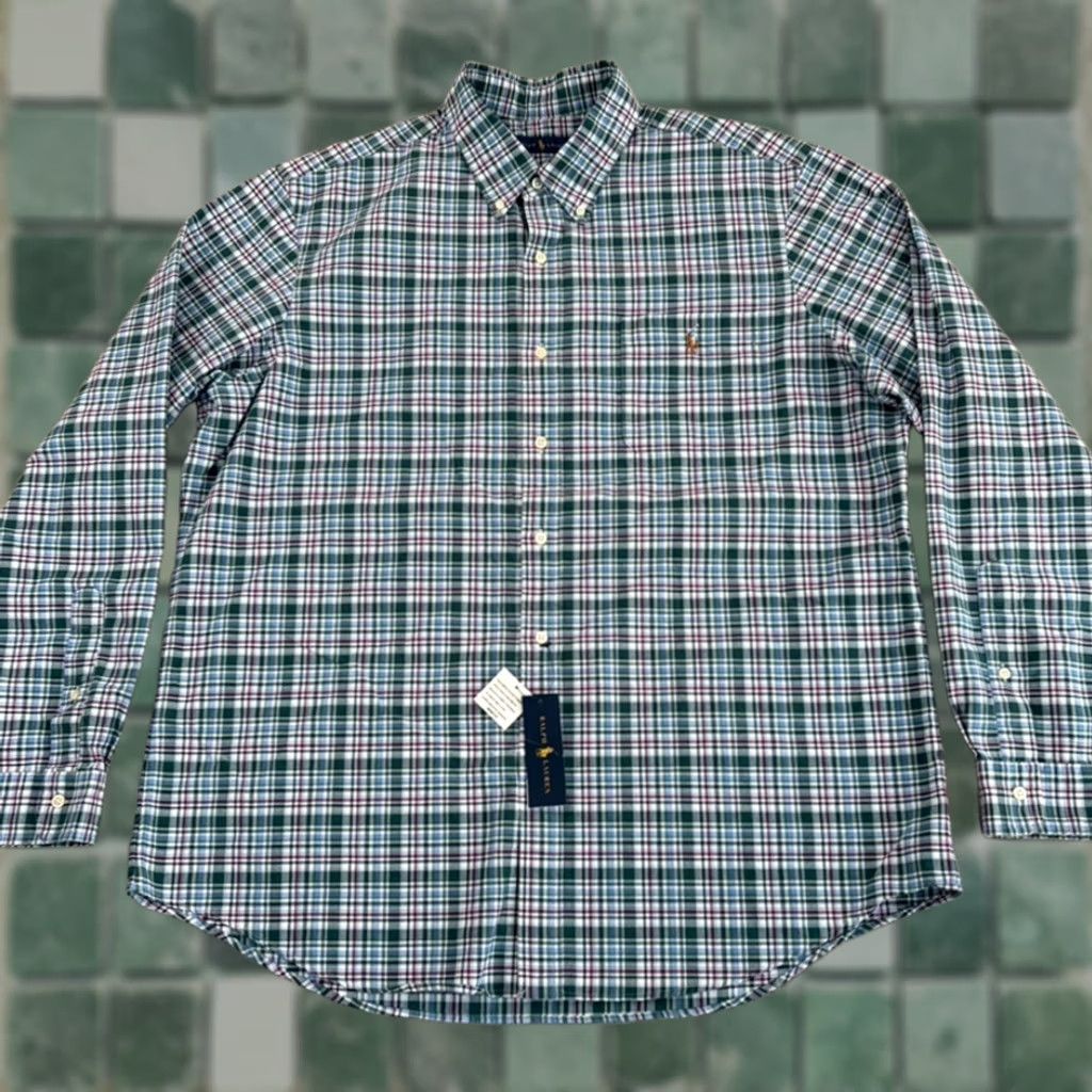 Polo Ralph Lauren VINTAGE Polo Ralph Lauren OCBD Shirt in Multi Plaid Men 2XL Pocket Flesh Pony NWT 48 Size US XXL / EU 58 / 5 - 1 Thumbnail