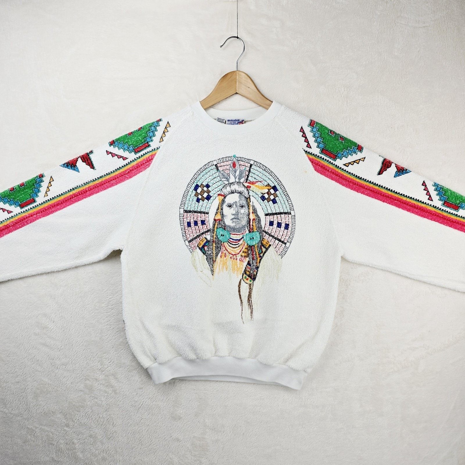 Other Vintage Pride of the West Terry Sweatshirt Medium Indian Size US M / EU 48-50 / 2 - 3 Thumbnail