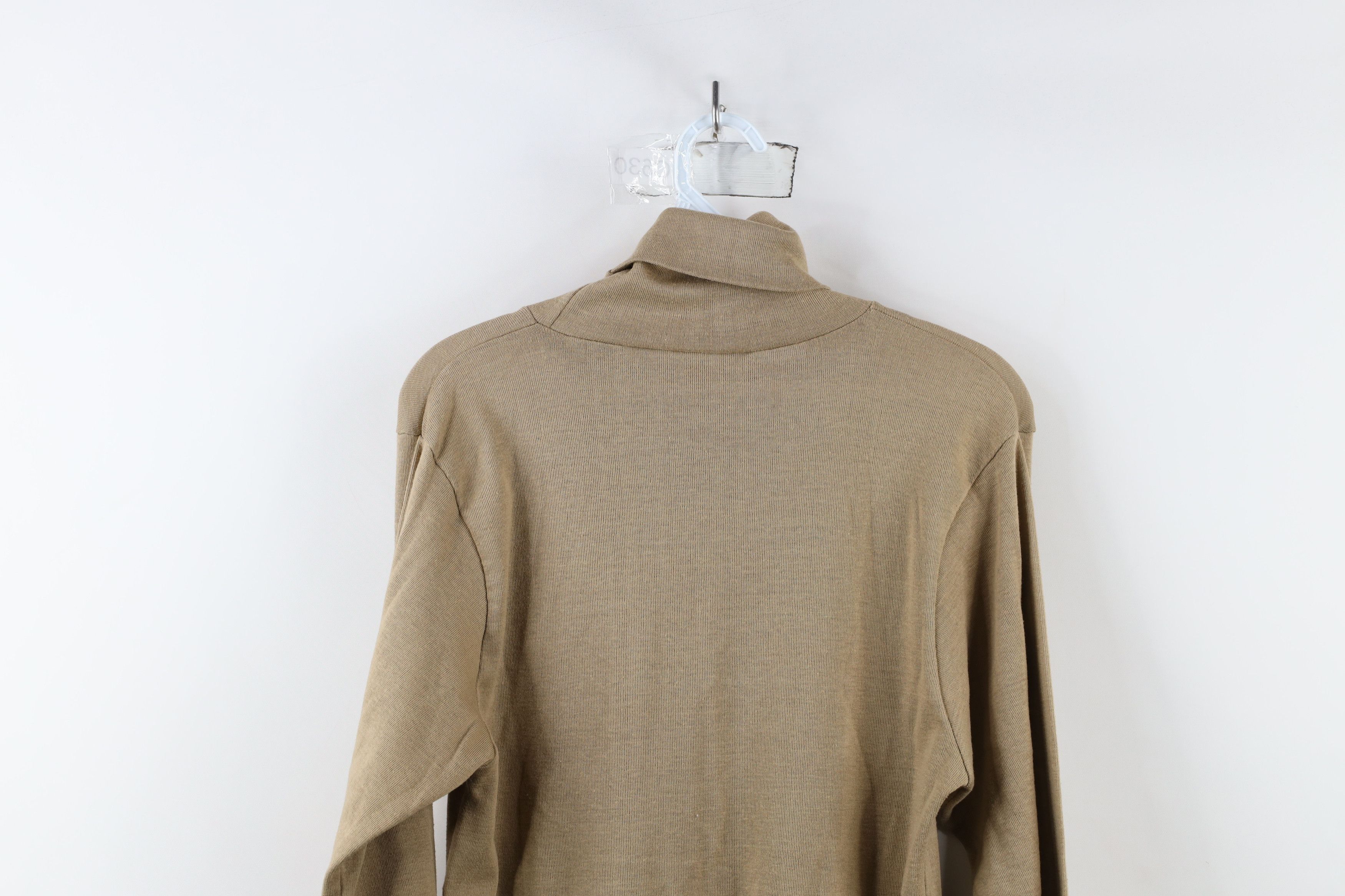 Vintage Vintage 70s Streetwear Thermal Knit Turtleneck T-Shirt USA Size US XL / EU 56 / 4 - 8 Thumbnail