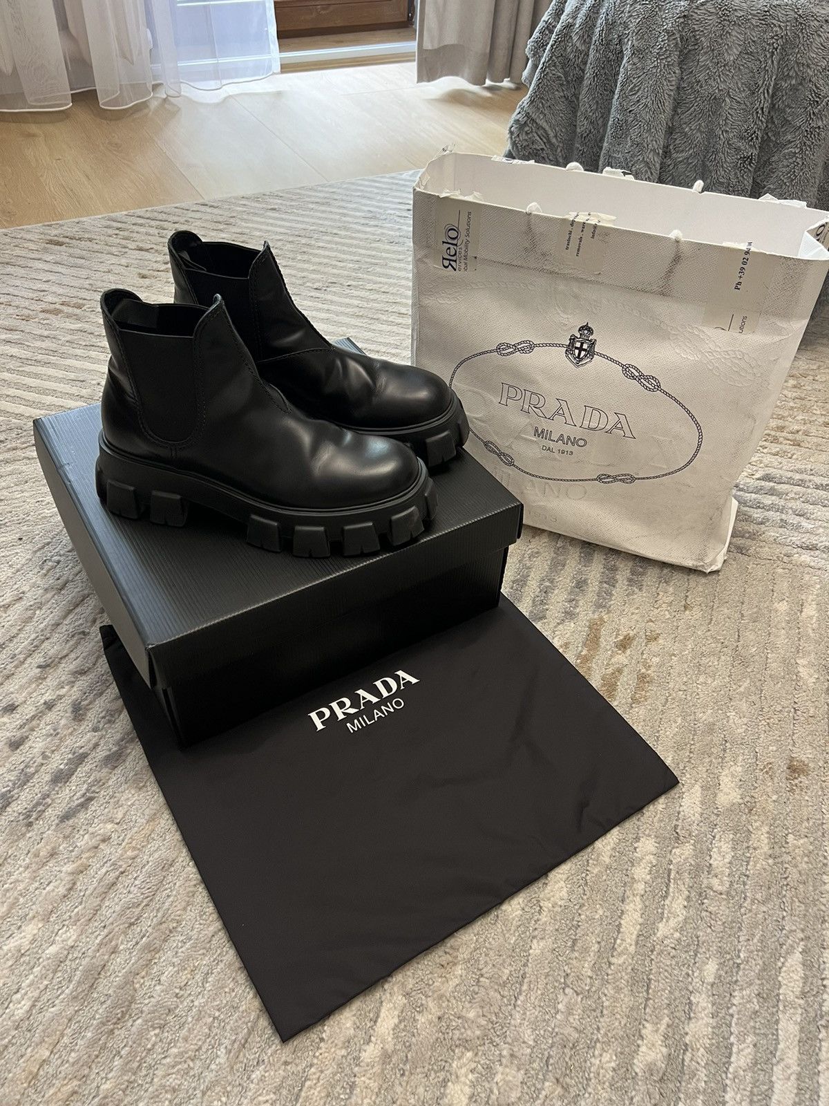 Chelsea boots prada online