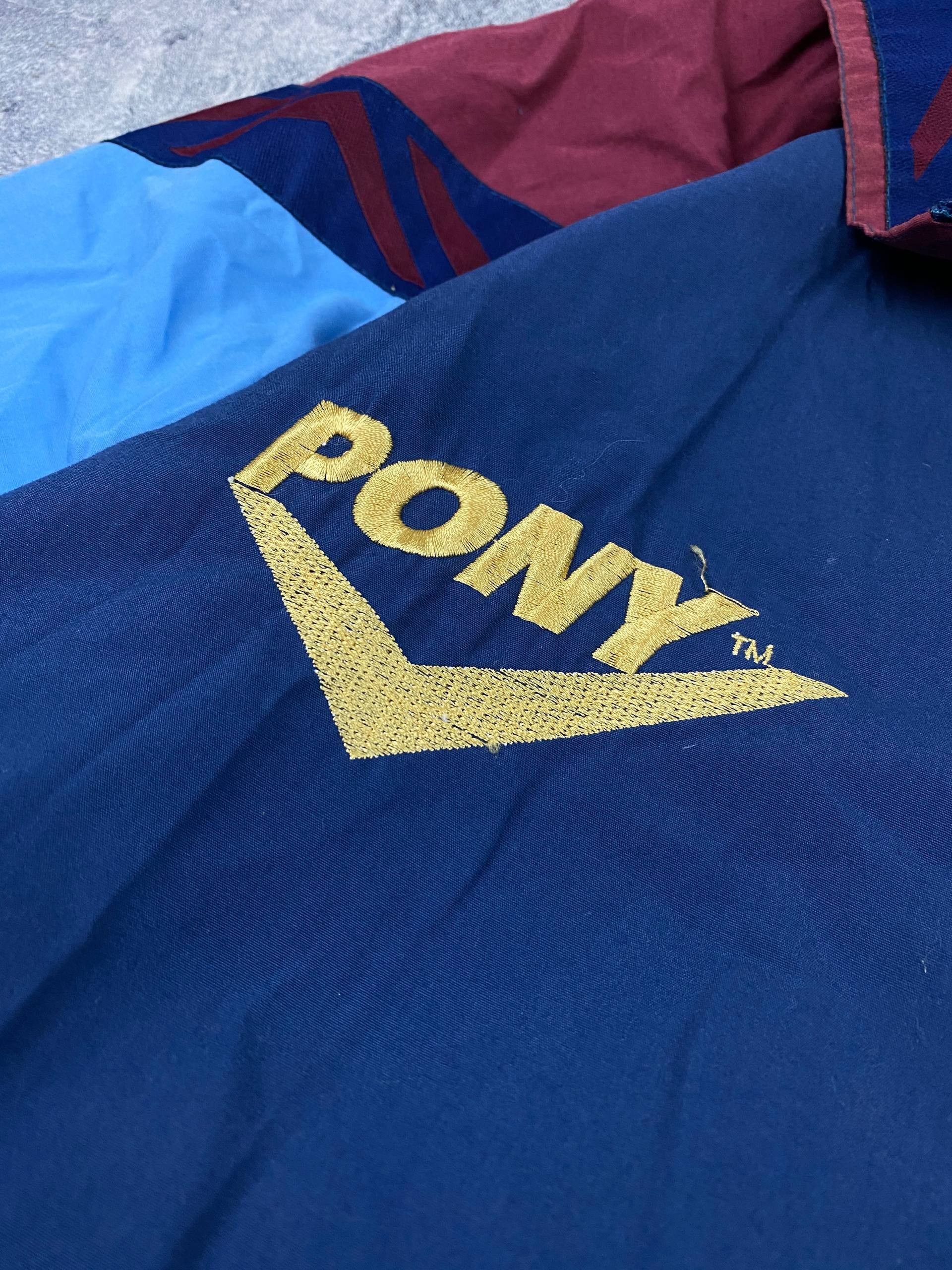 PONY Vintage West Ham United Pony Training Jacket 1995-1997 Size US L / EU 52-54 / 3 - 4 Thumbnail