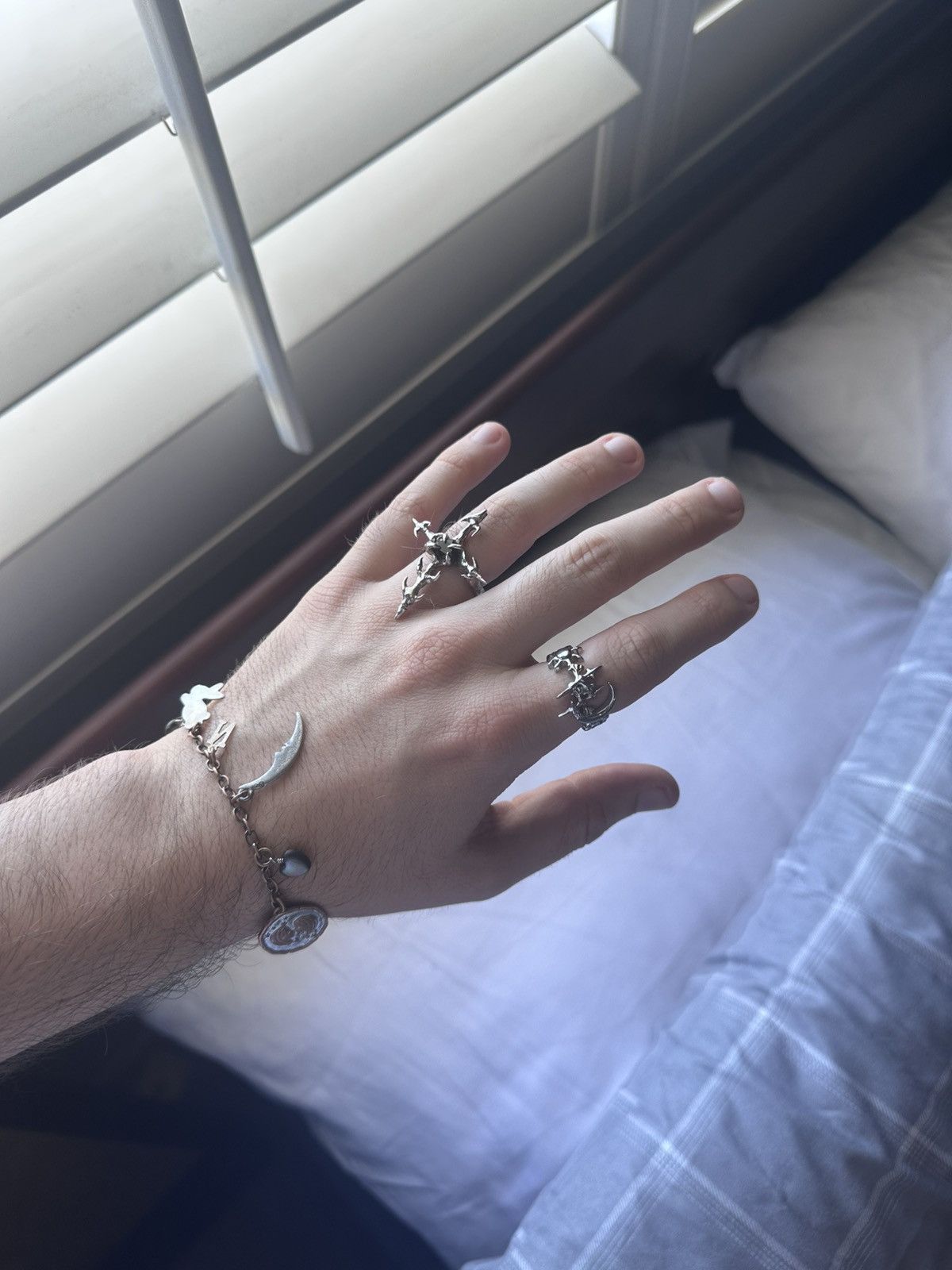 Other Harlot Hands Sterling Silver Cyber Sigilism Ring/ SIZE 9 Size ONE SIZE - 2 Thumbnail