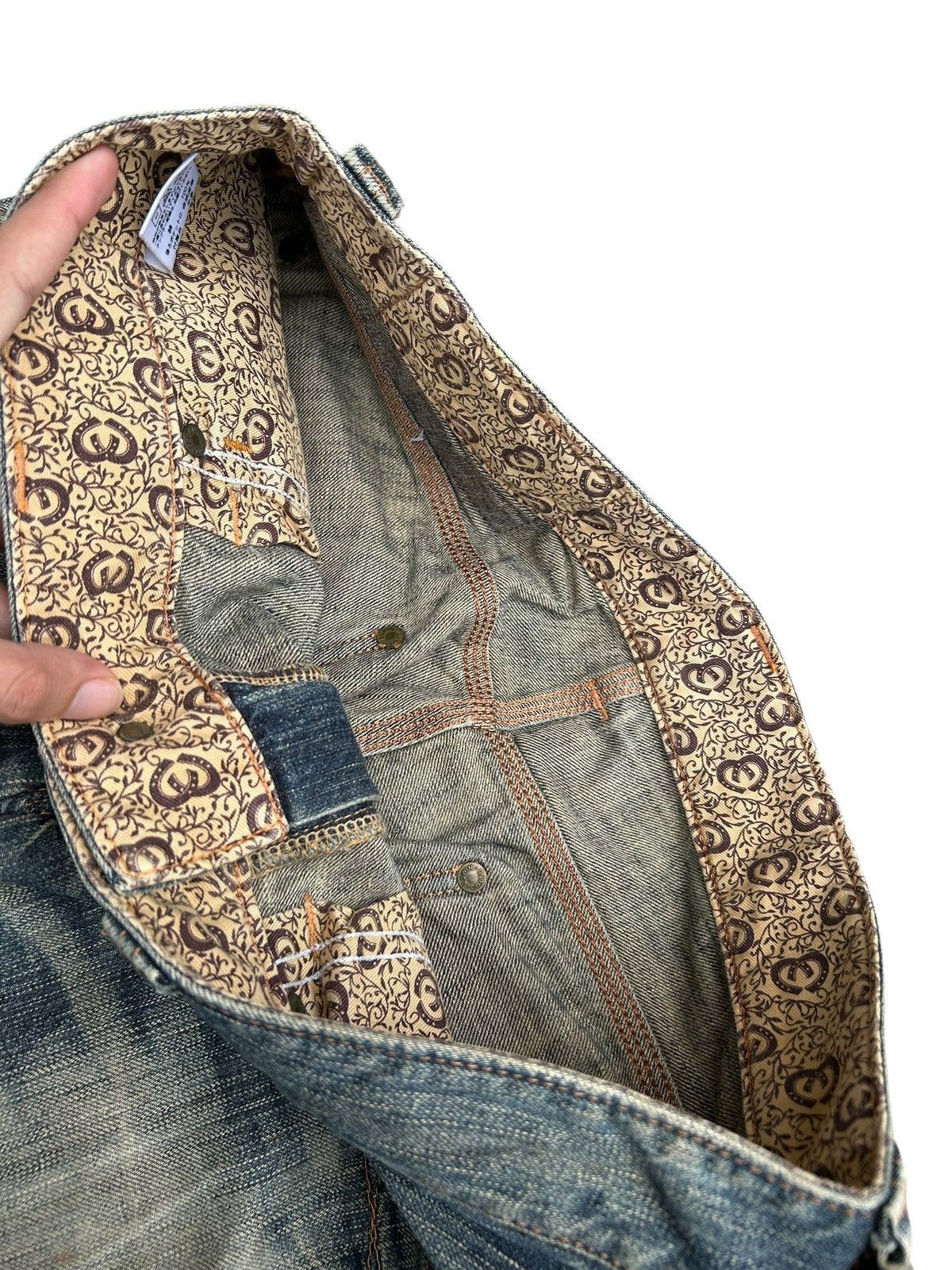 Edwin Vintage Edwin Navajo Japanese Brand Distressed Denim Jeans Size US 34 / EU 50 - 10 Thumbnail