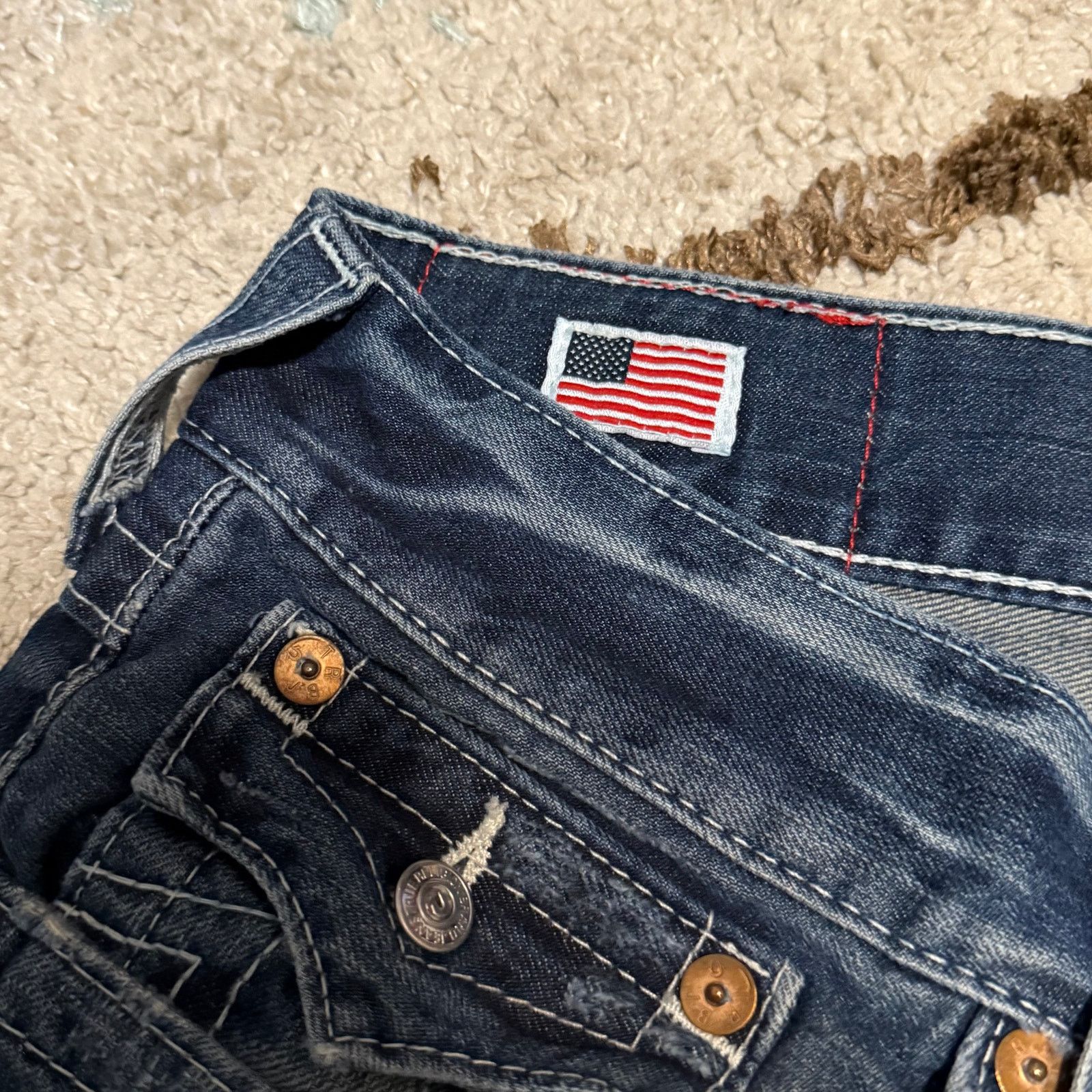 True Religion Vintage True Religion Ricky Baggy Jeans Size 40x34 Y2K Size US 40 / EU 56 - 9 Thumbnail