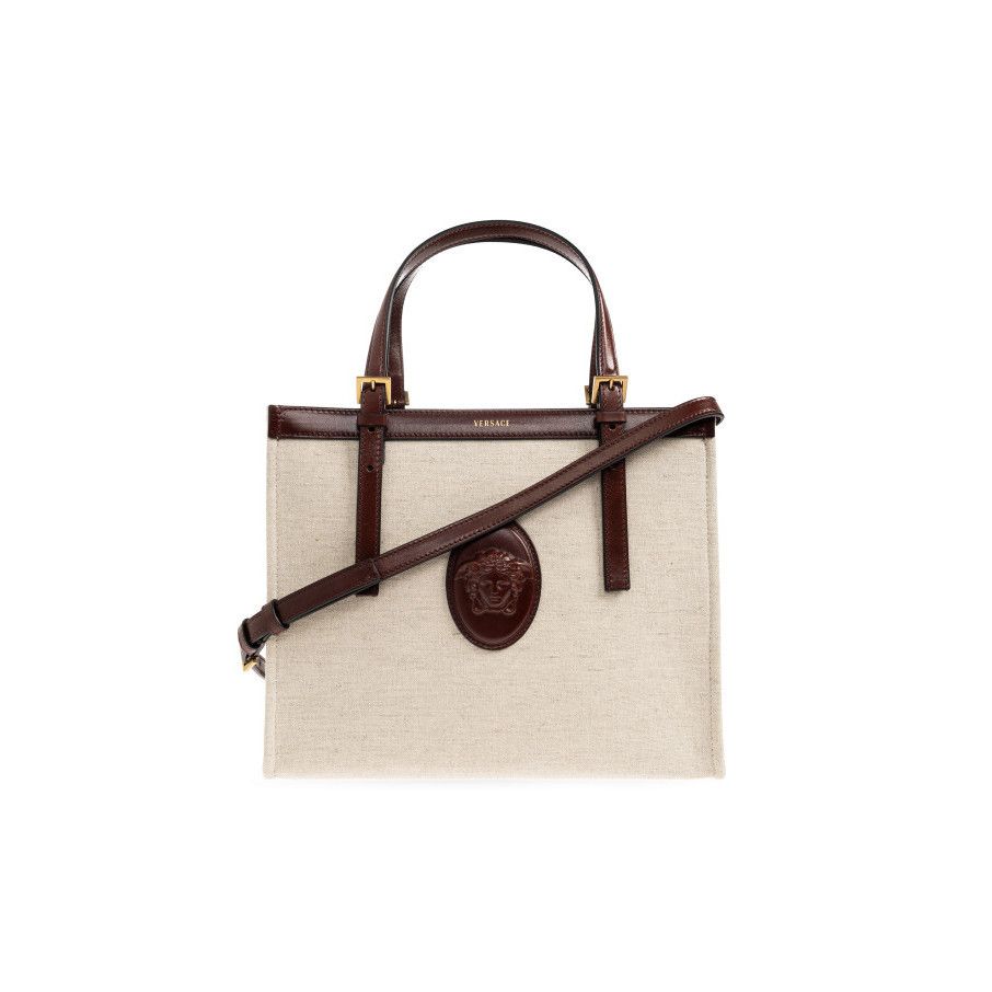 Versace VERSACE Rivi Re Cream Shopper Shoulder Bag New & Authentic Size ONE SIZE - 1 Thumbnail